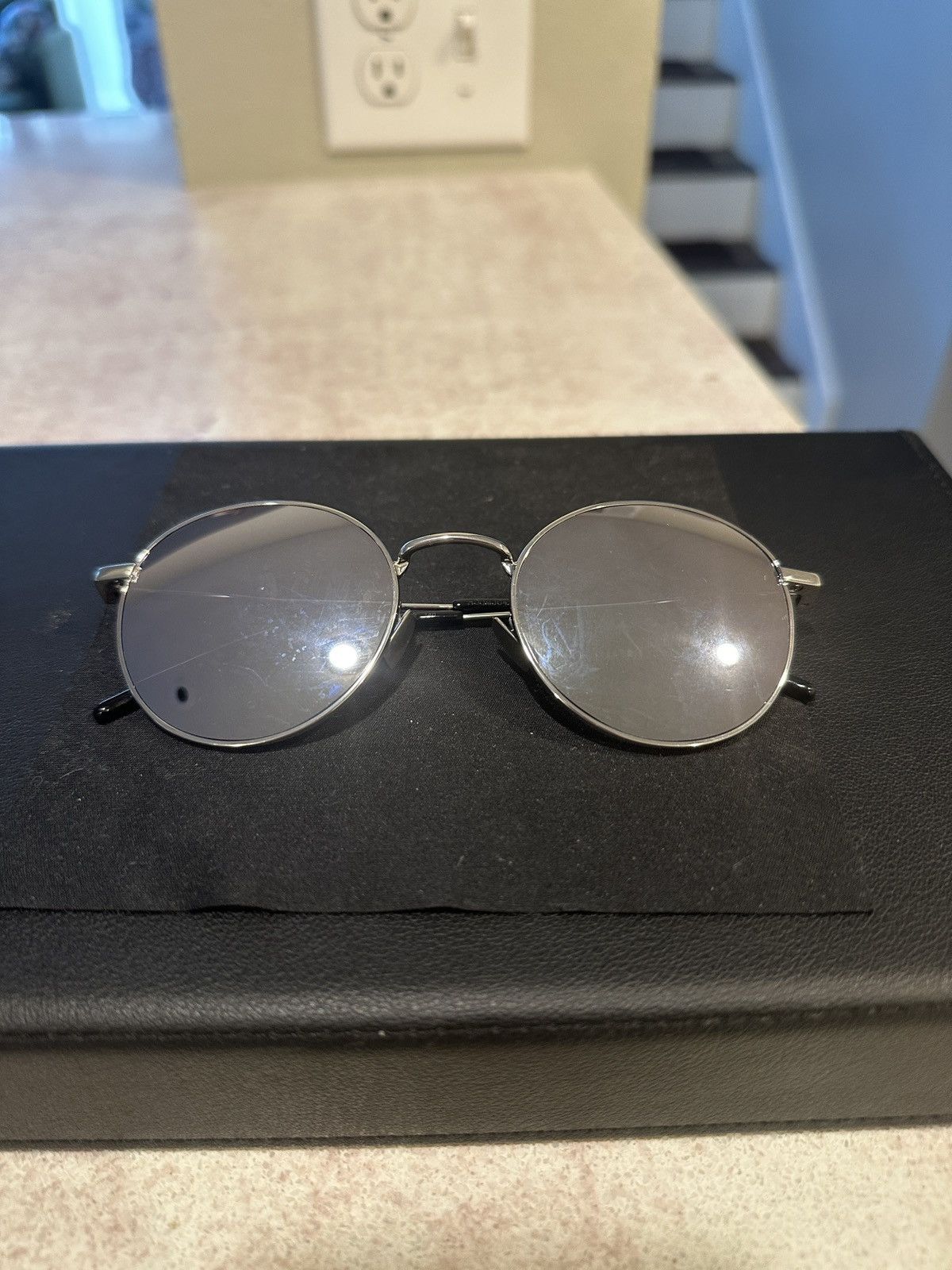 Saint Laurent Paris Round Mirrored Sunglasses SL250-003 Size ONE SIZE - 1 Thumbnail