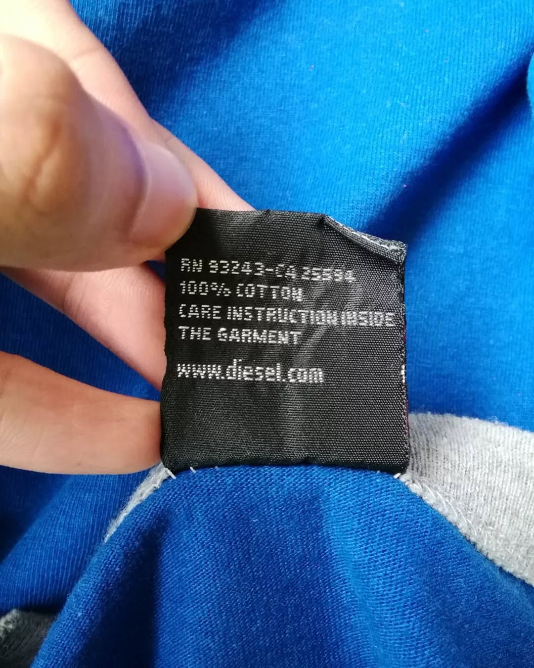 Diesel × Vintage Vintage Diesel Kanji Art Blue Ringer Tees Size US L / EU 52-54 / 3 - 5 Thumbnail