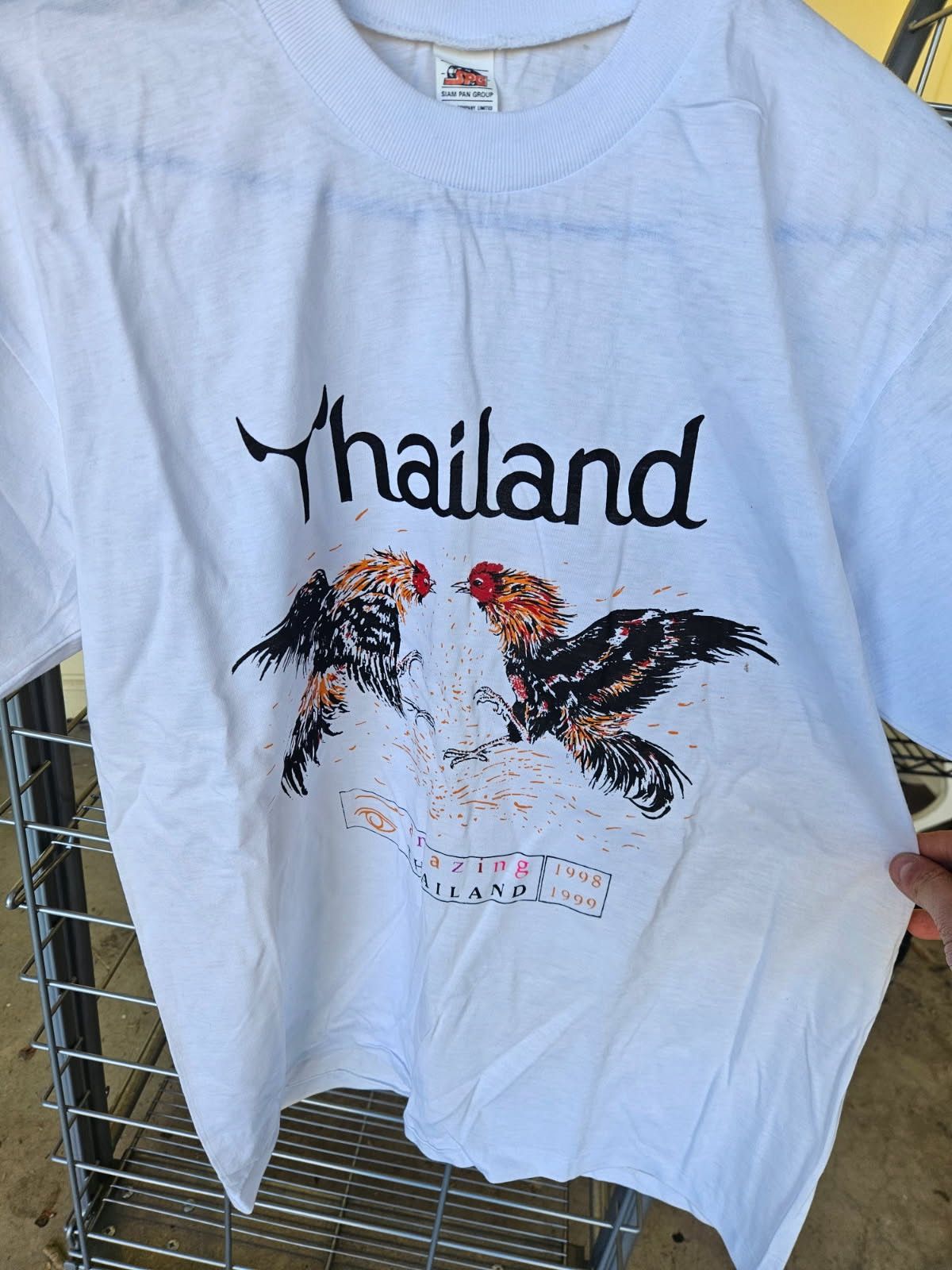 Other Amazing Thailand 1998 - 1999 Rooster Siam Pan Group Tee Size US L / EU 52-54 / 3 - 1 Thumbnail