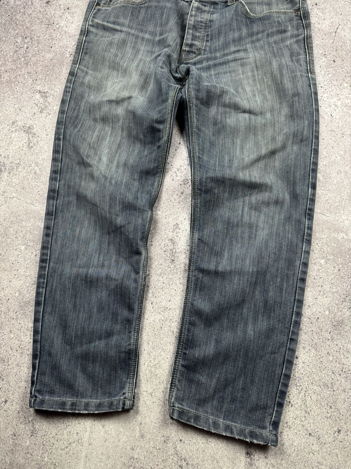 Firetrap × Vintage Vintage Firetrap Dirty Denim Japanese Baggy Jeans Size US 36 / EU 52 - 4 Thumbnail
