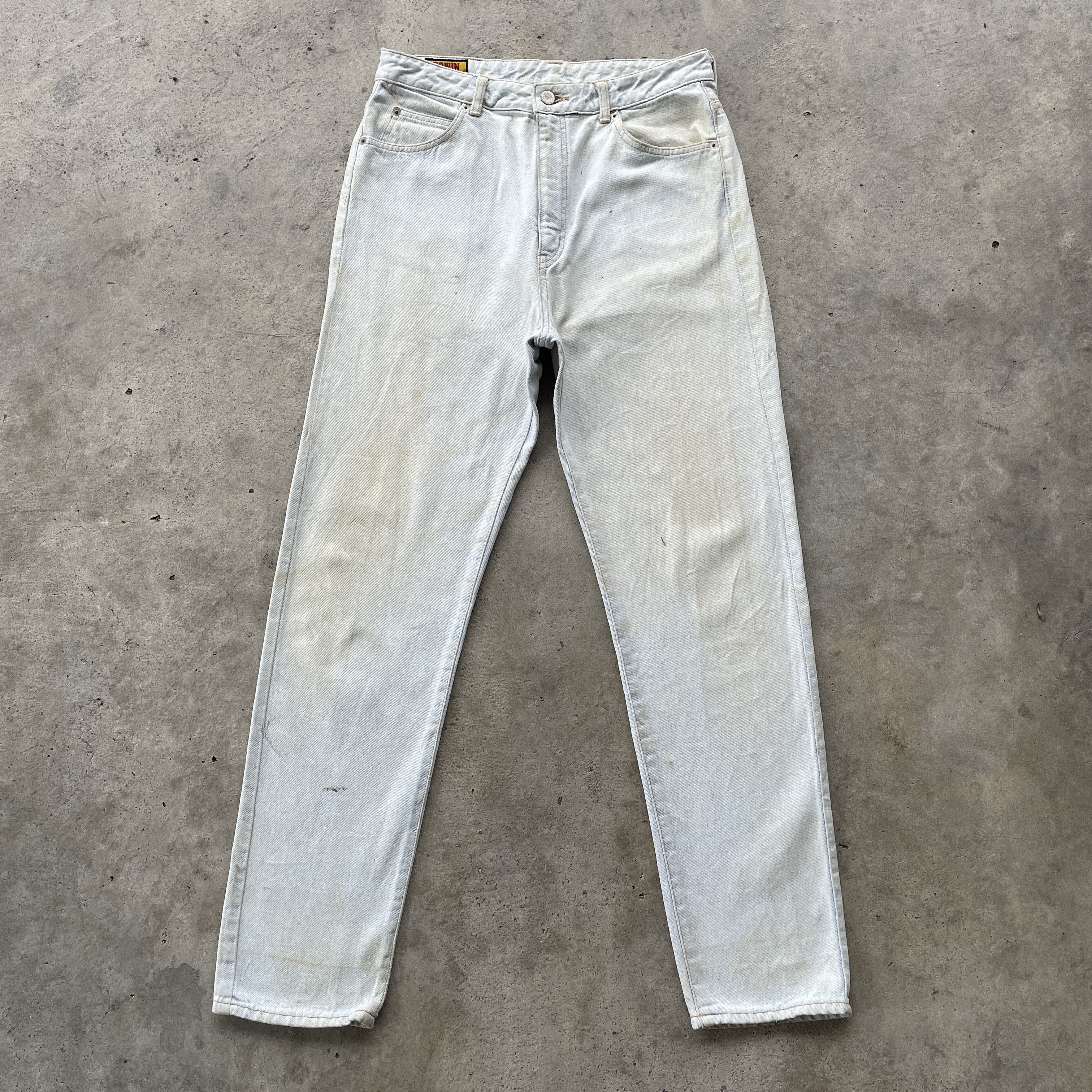 Edwin W31💥 Vintage Edwin Light Wash Dirty Jeans Denim Pants Size US 31 - 2 Thumbnail