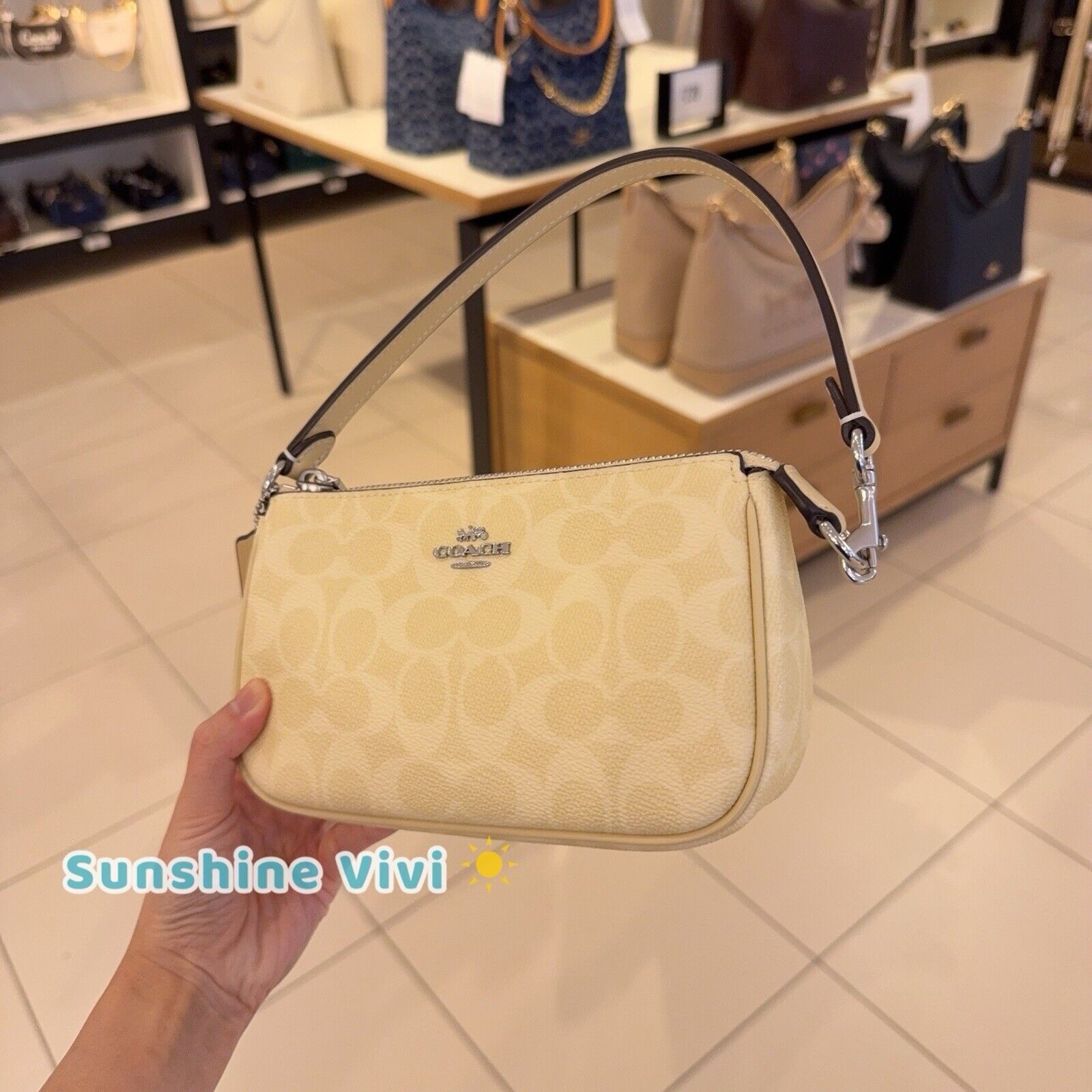 Coach NWT Coach Nolita 19 Signature Canvas CW426 Silver/Hay Size ONE SIZE - 9 Thumbnail
