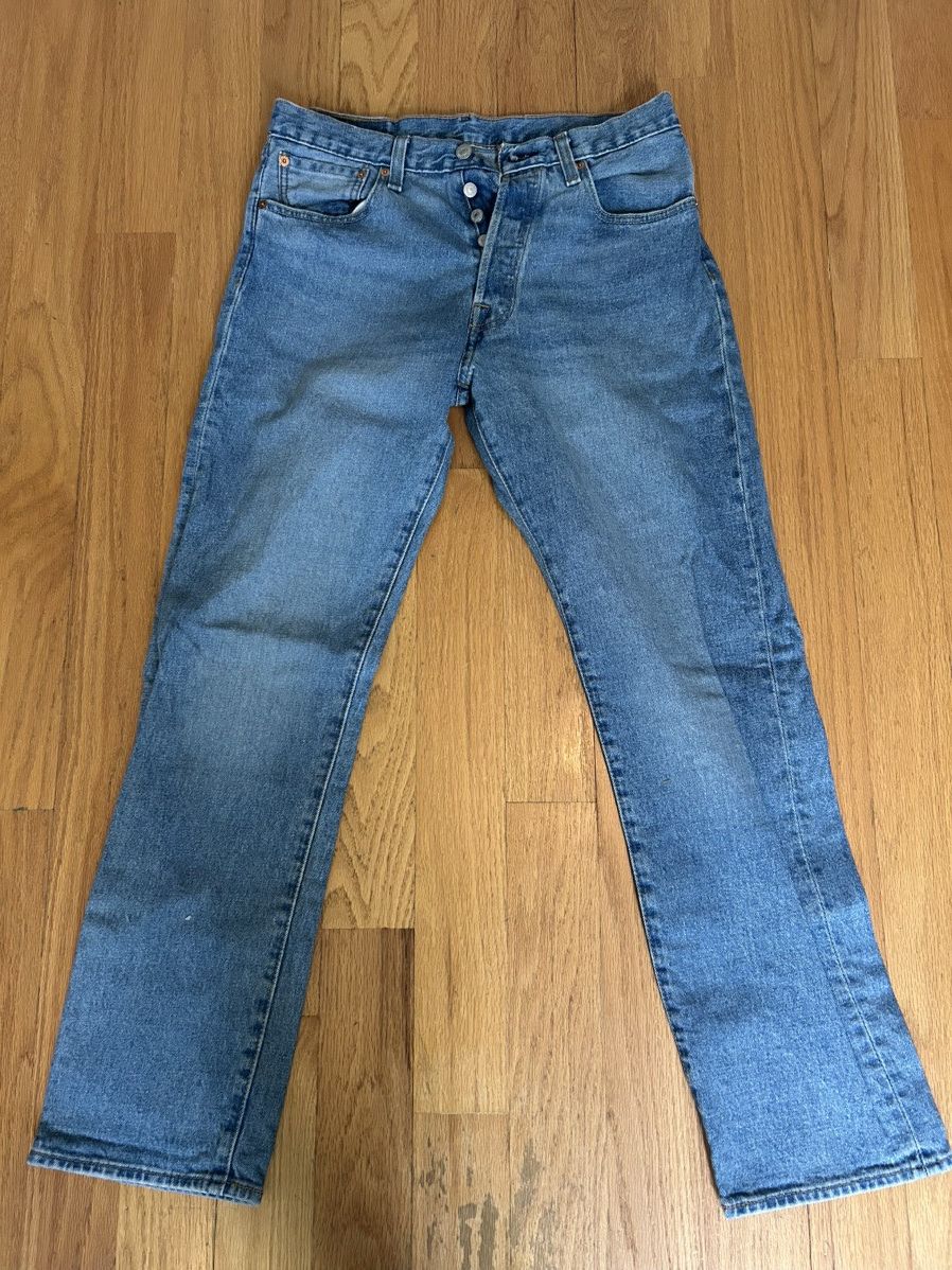 Levi's Levis 501 93’ Light Wash Denim Jeans 32x32 Size US 32 / EU 48 - 1 Thumbnail