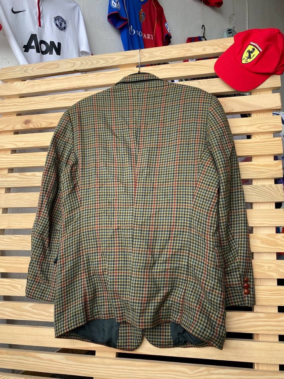 Burberry × Vintage Burberry Burberrys blazer wool men tailor L XL plaid Size 50R - 9 Thumbnail