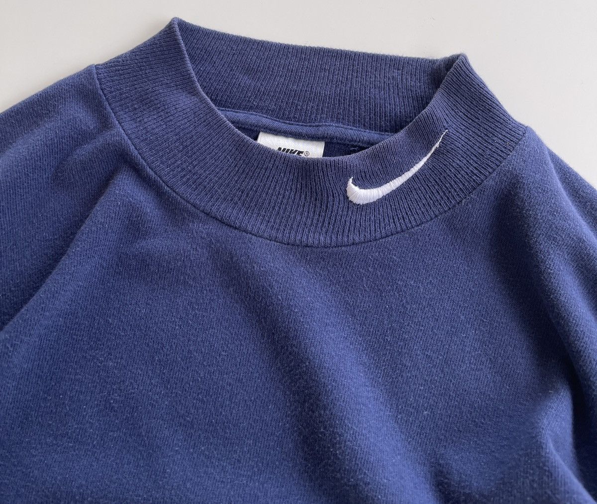 Nike Vintage 90s Nike Mock Neck Oversized Longsleeve Shirt Size US S / EU 44-46 / 1 - 6 Thumbnail