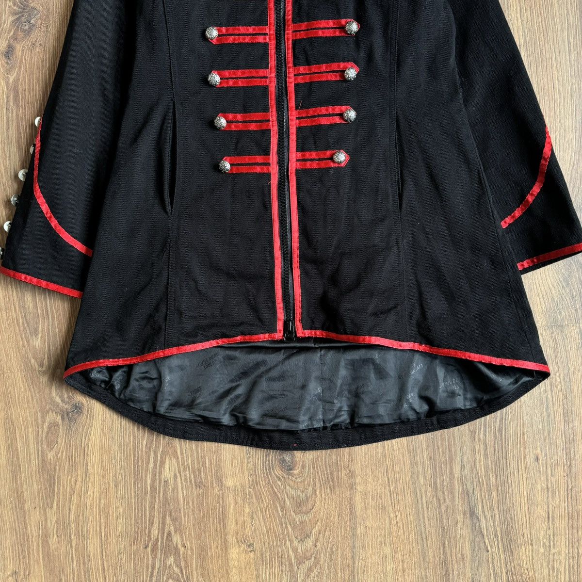 Other Living Dead Souls Gothic Vampire Napoleon Jacket Corset Size M / US 6-8 / IT 42-44 - 3 Thumbnail