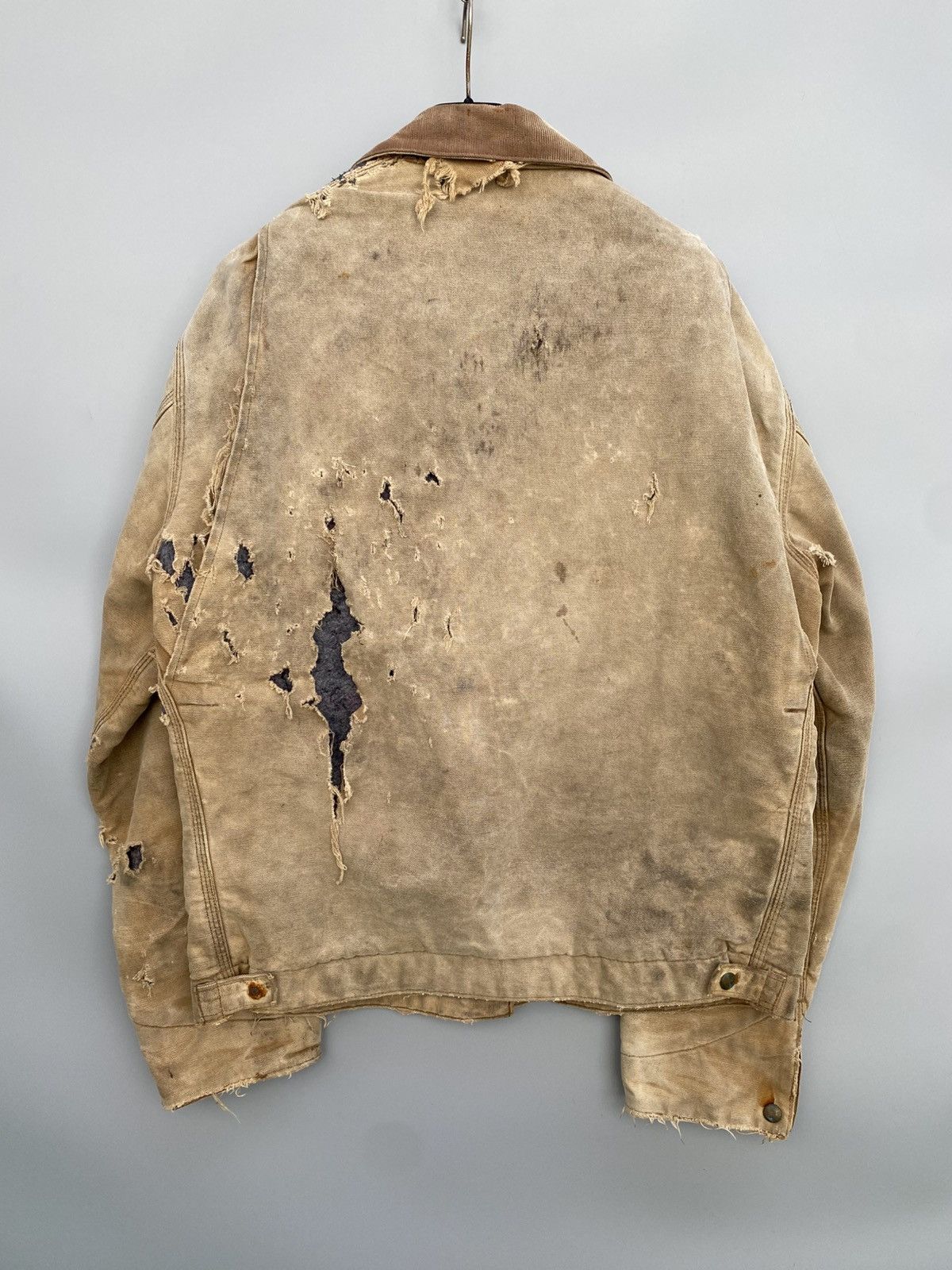 Carhartt 1990s Thrashed Carhartt Detroit Jacket Size US L / EU 52-54 / 3 - 2 Thumbnail