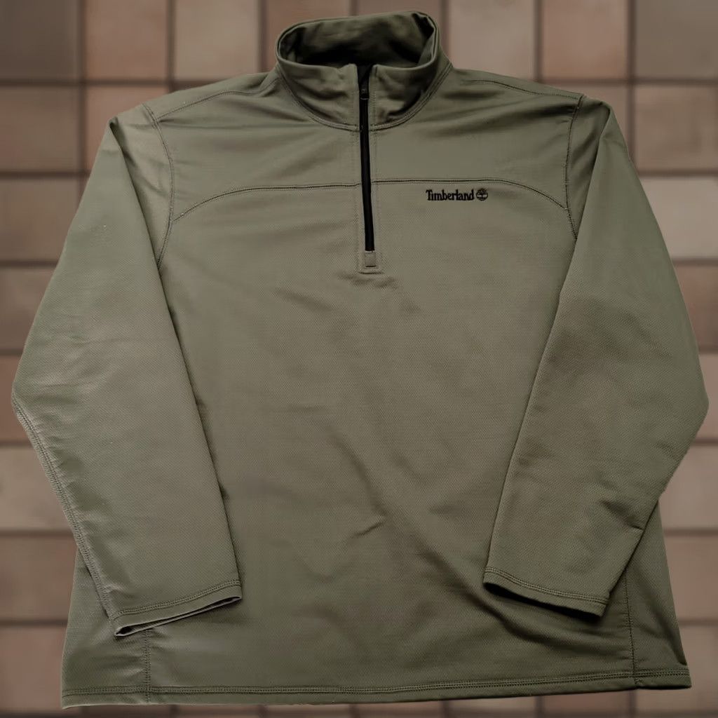 Timberland Timberland Pullover 1/4 Zip Waffle Weave Sweatshirt Gray XL Men’s Regular Size XS? Size US XL / EU 56 / 4 - 1 Thumbnail