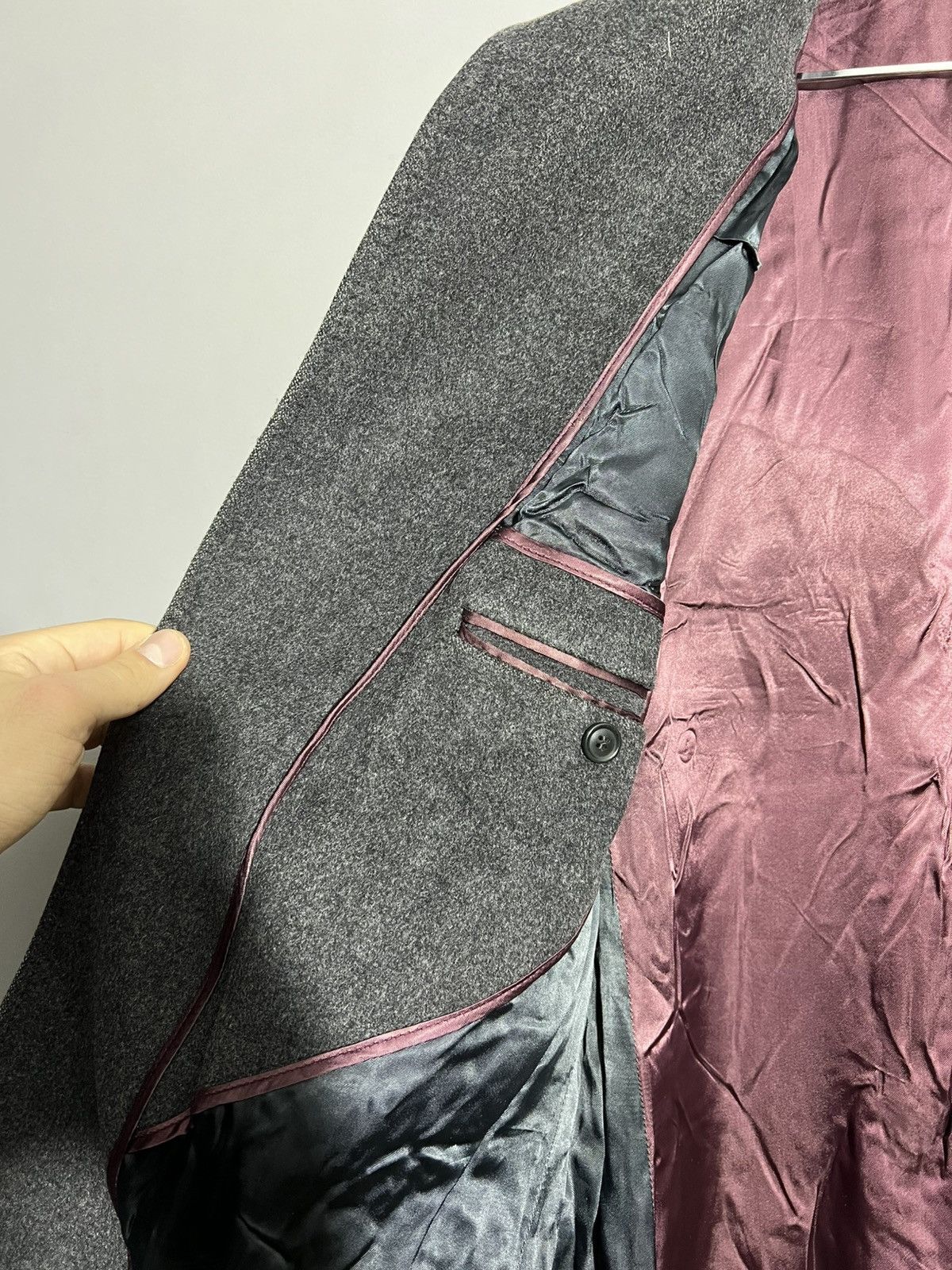 Kenzo × Vintage Vintage Kenzo Homme Wool Gray Coat Jacket Size US M / EU 48-50 / 2 - 14 Thumbnail