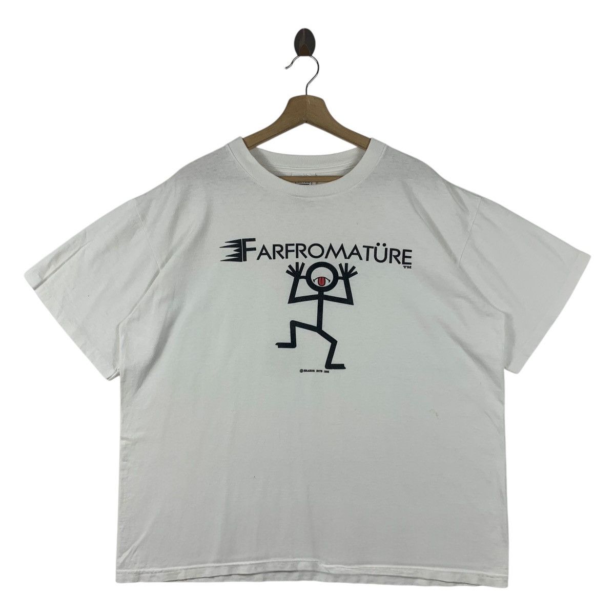 Vintage Vintage 90s 1996 FARFROMATURE funny humor t shirt Size US XL / EU 56 / 4 - 1 Thumbnail