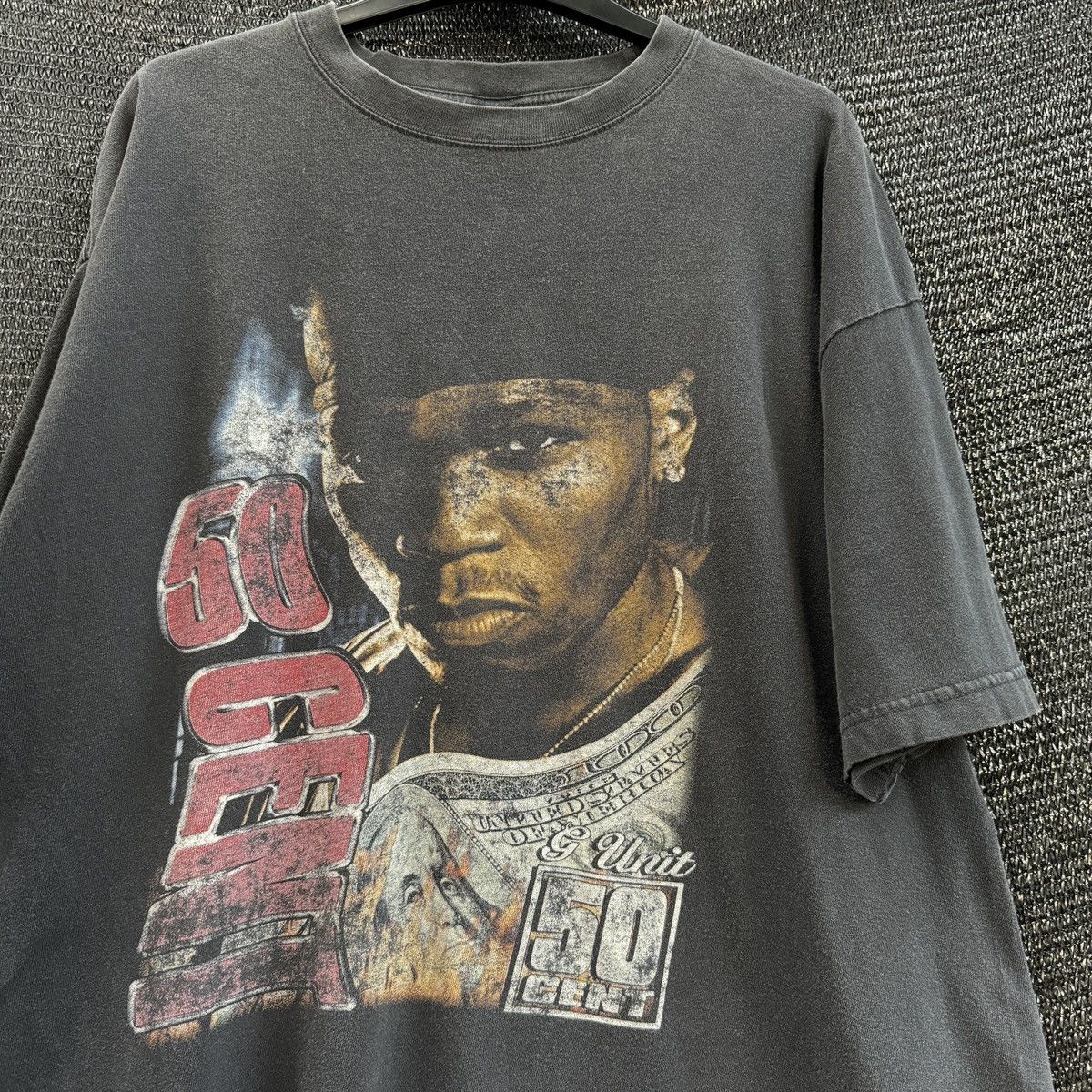 Rap Tees ‘00s Y2K 50 Cent Concert Tour Rap Tee Shirt G Unit Eminem Size US L / EU 52-54 / 3 - 1 Thumbnail