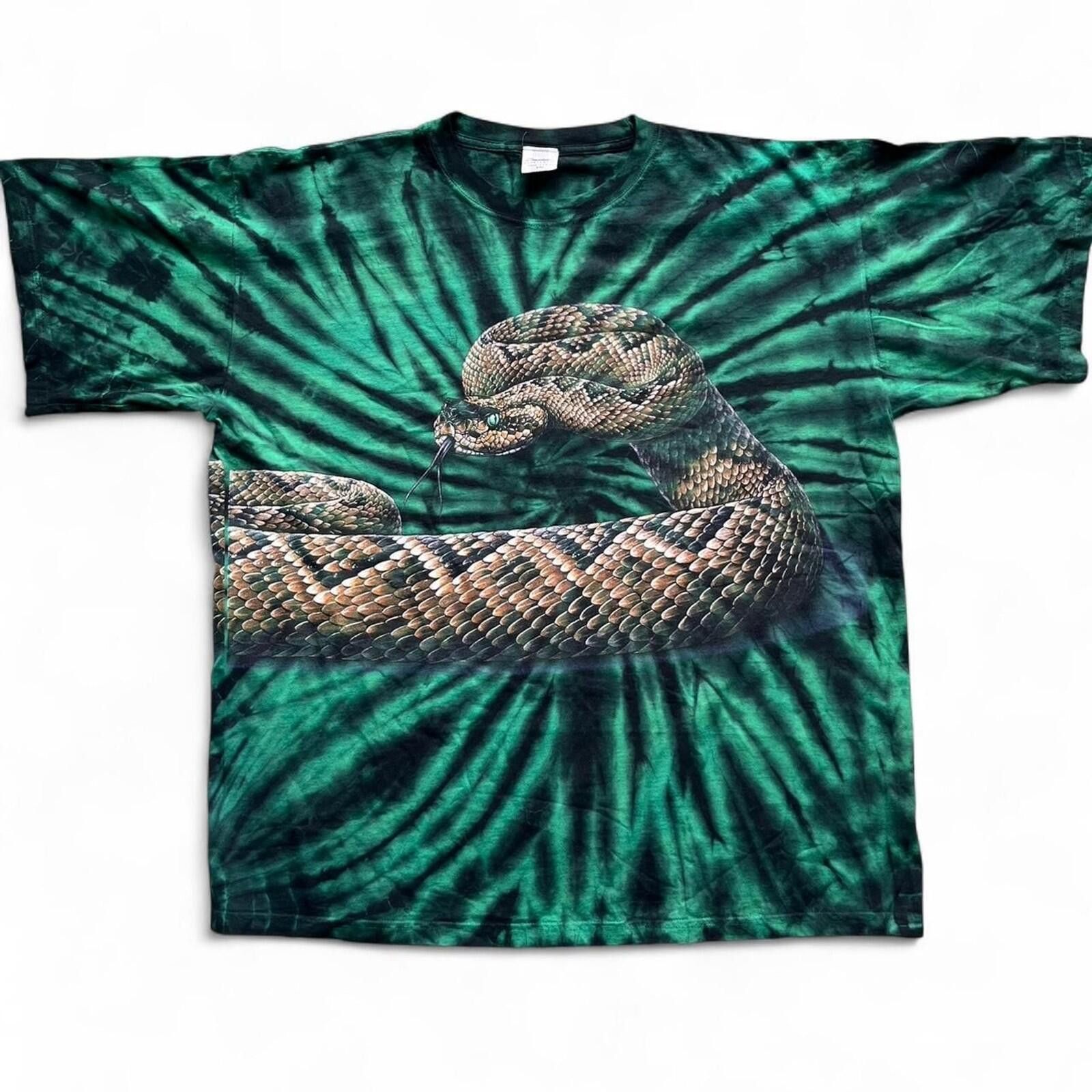 Other Vintage Rattlesnake Wrap-Around Tie-Dye Double-Sided Shirt Size US XXL / EU 58 / 5 - 1 Thumbnail