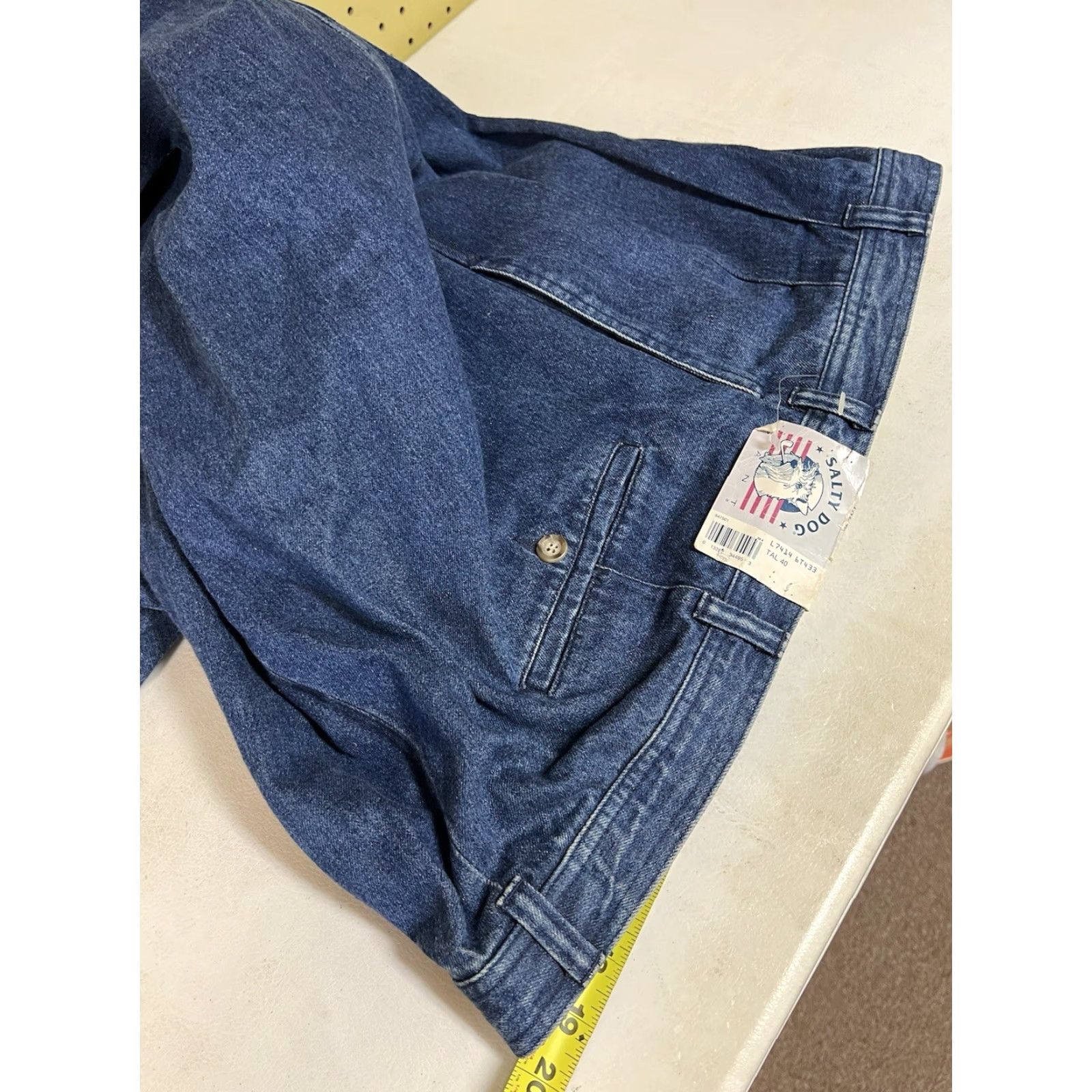 Gant VINTAGE Salty Dog Pants Chino Pleated Blue Denim 40x42 Adult Regular Tapered None Mens Size US 40 / EU 56 - 7 Thumbnail