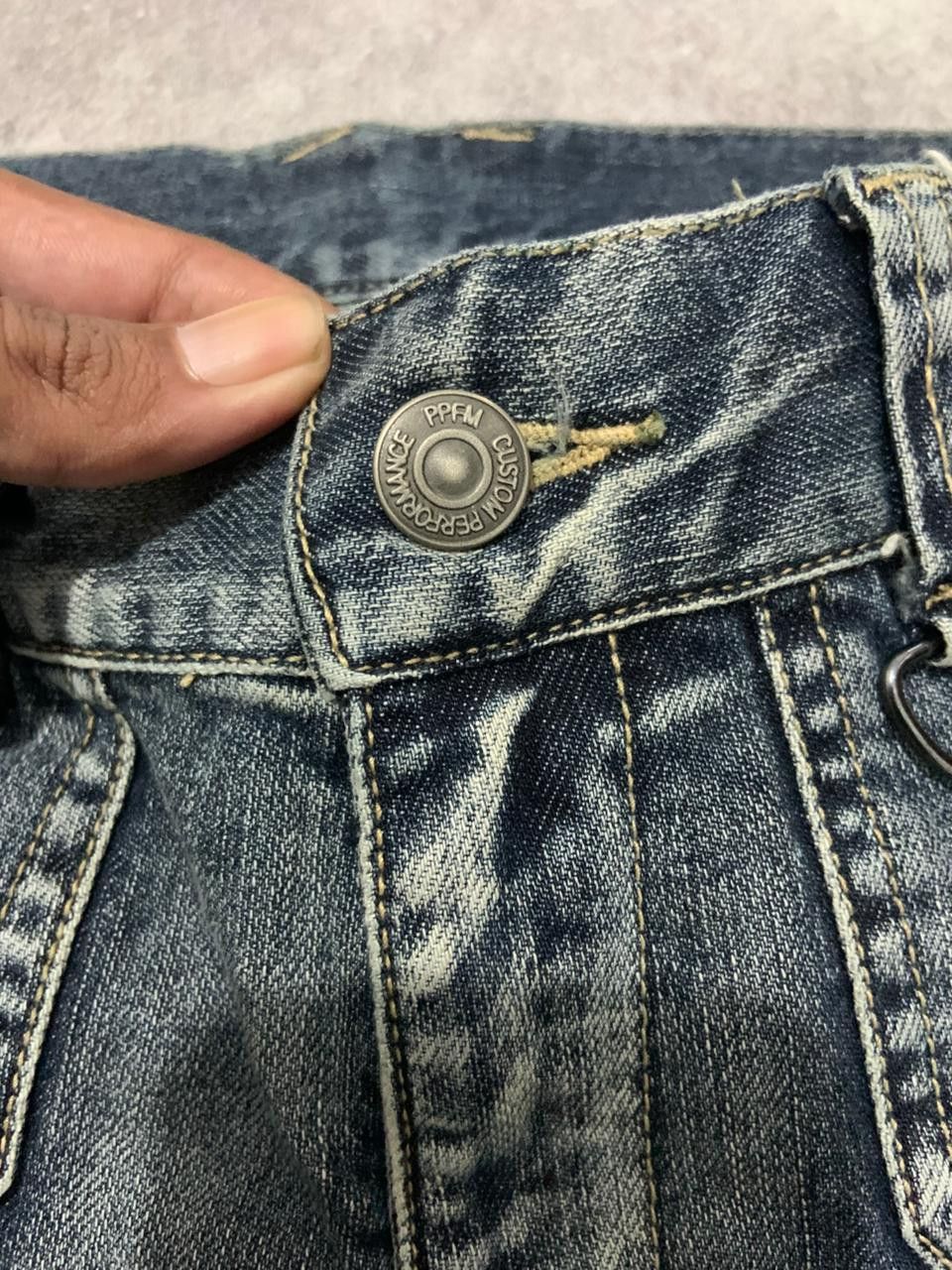 Japanese Brand PPFM Tactical Multipocket Bondage Curve Denim Jeans Size US 32 / EU 48 - 3 Thumbnail