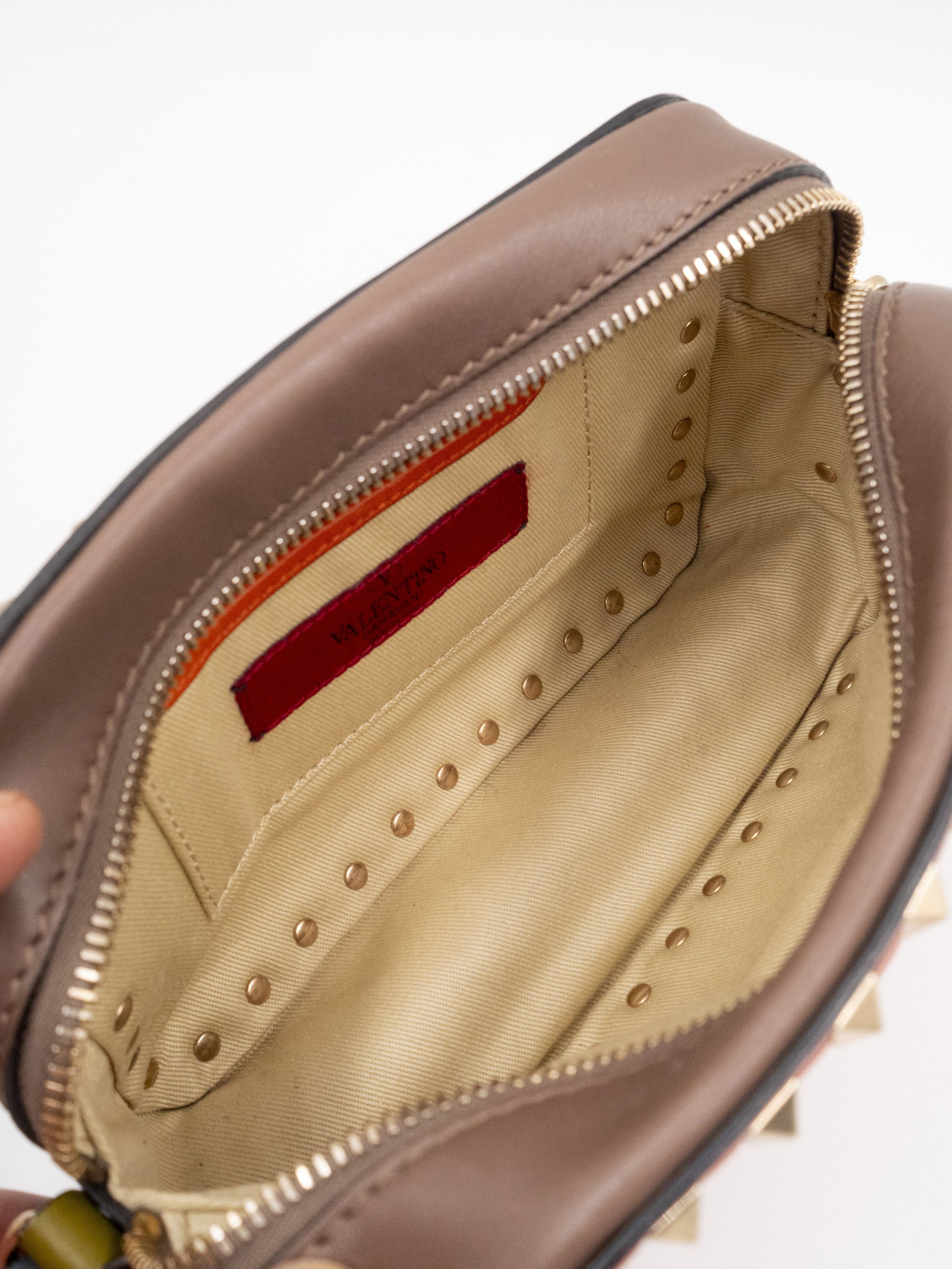 Valentino Dusty Orange Rockstud Camera Bag Size ONE SIZE - 4 Thumbnail