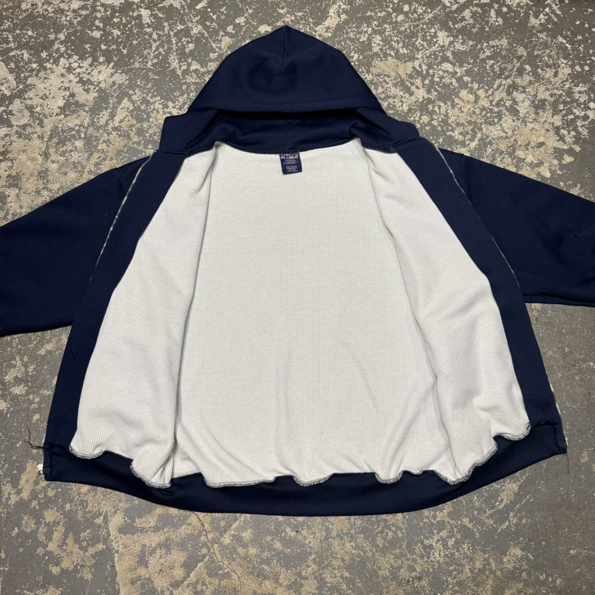 Vintage Vintage Pluma Waffle Insulated Thermal Zip Hoodie Sweatshir Size US XL / EU 56 / 4 - 4 Thumbnail