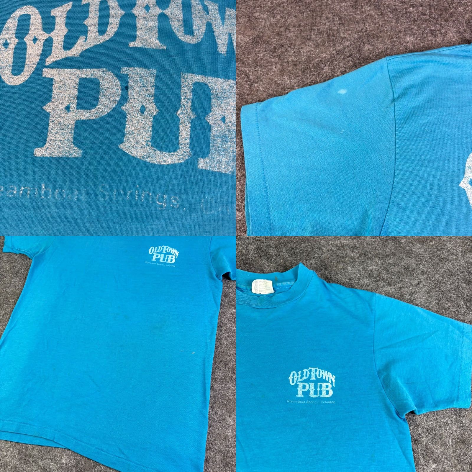 Vintage VINTAGE Hanes Fifty-Fifty T-Shirt Blue 1980s M Men Short Sleeve Graphic Tee Sportswear Decade 1980s Original Size US M / EU 48-50 / 2 - 8 Thumbnail
