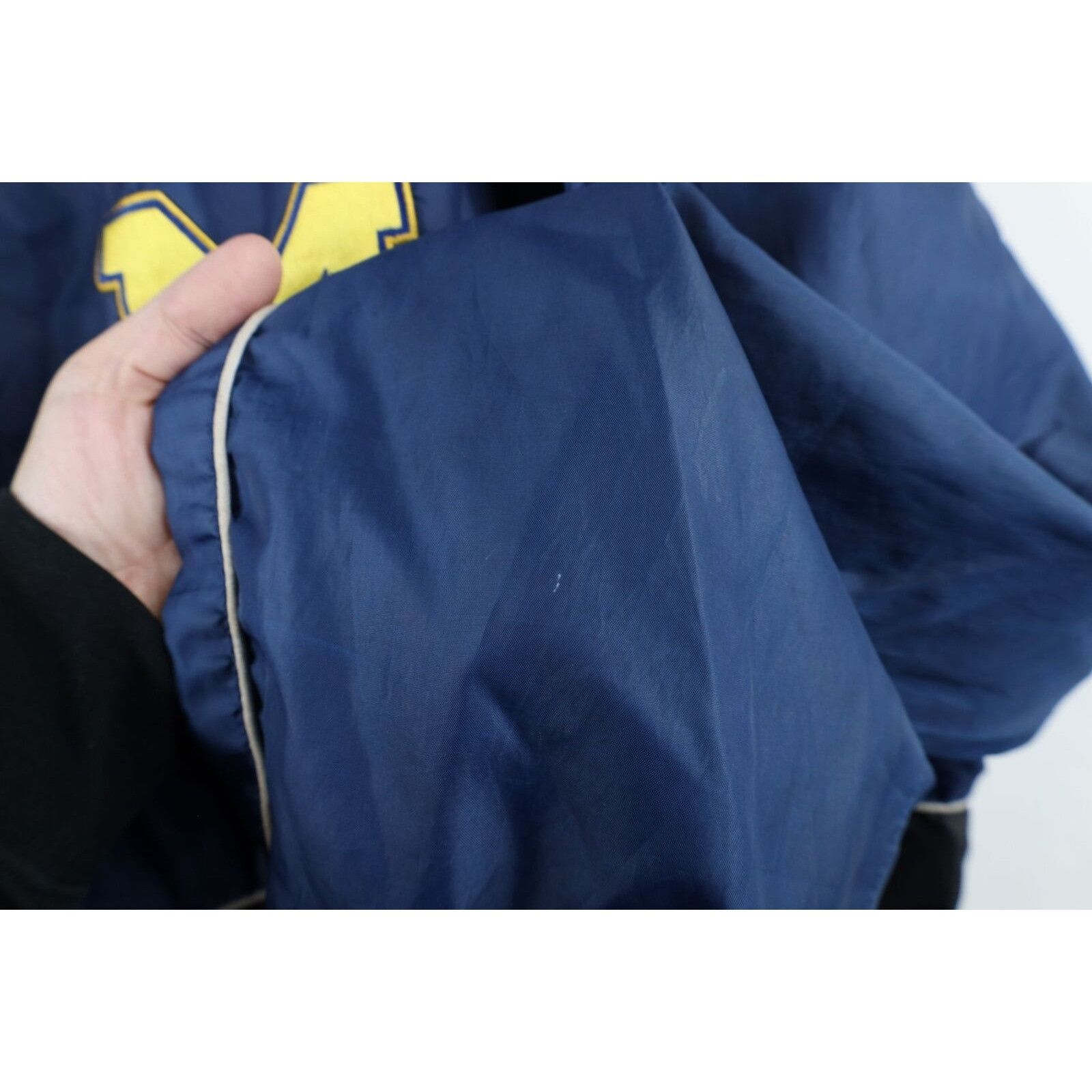 Vintage Vintage 90s University of Michigan Pullover Jacket Size US XXL / EU 58 / 5 - 8 Thumbnail