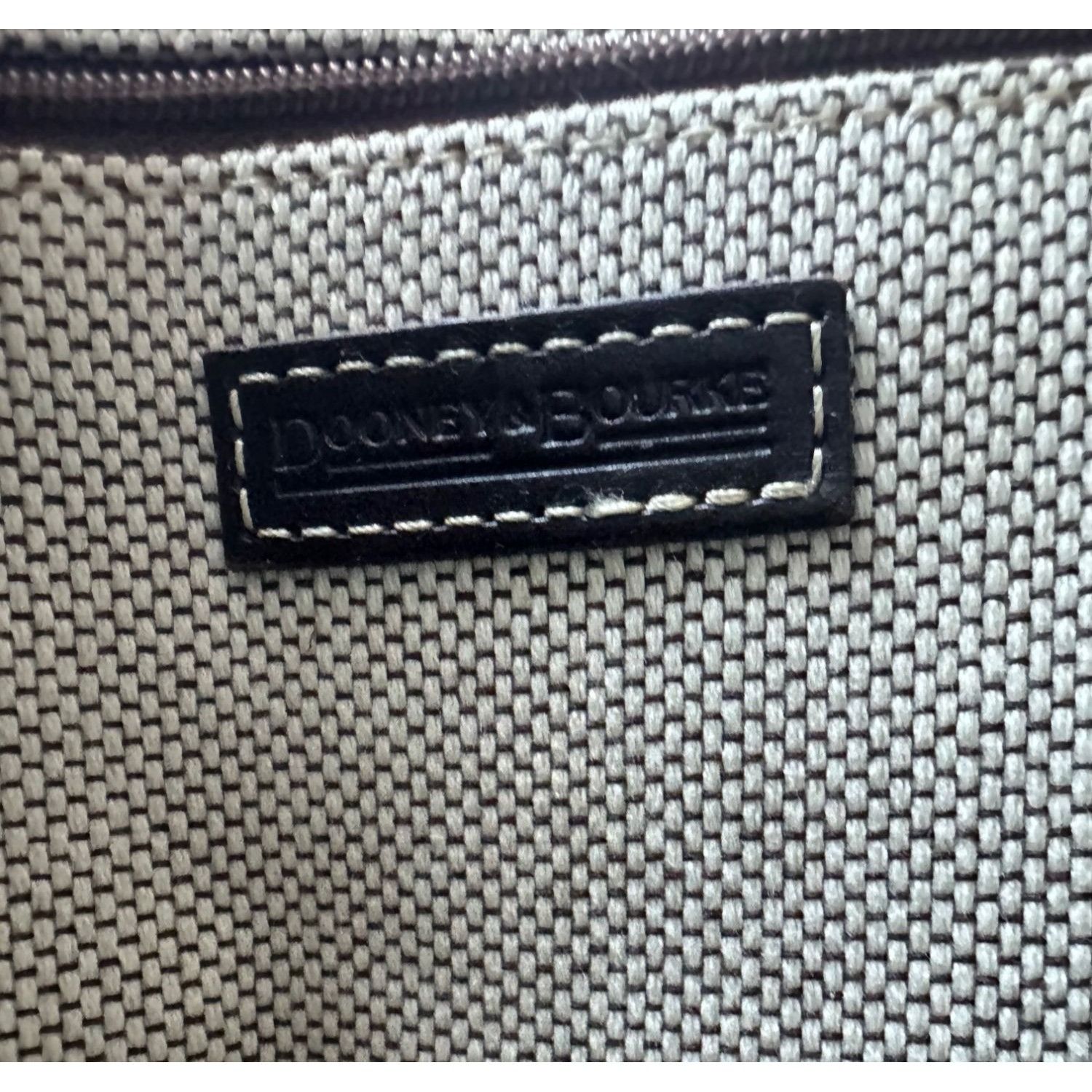 Dooney & Bourke Dooney & Bourke Double Handle Signature Jacquard Tan Satchel Size ONE SIZE - 4 Thumbnail
