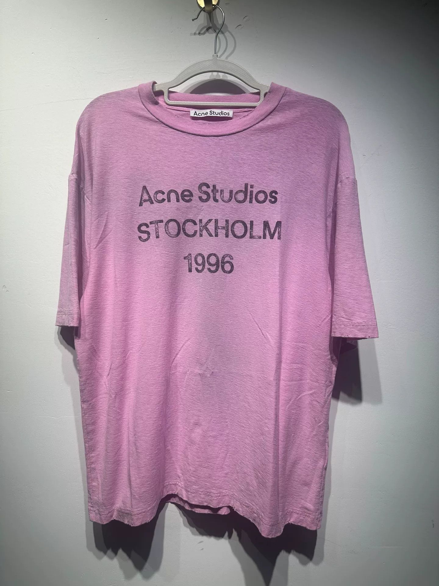 Acne Studios Acne Studios Printed Pink T-Shirt XS Men Size US XS / EU 42 / 0 - 1 Thumbnail