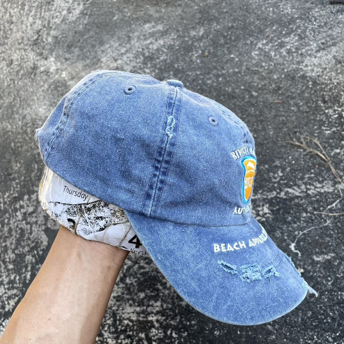 If Six Was Nine Sick Riviera maya distresses hat Size ONE SIZE - 5 Thumbnail