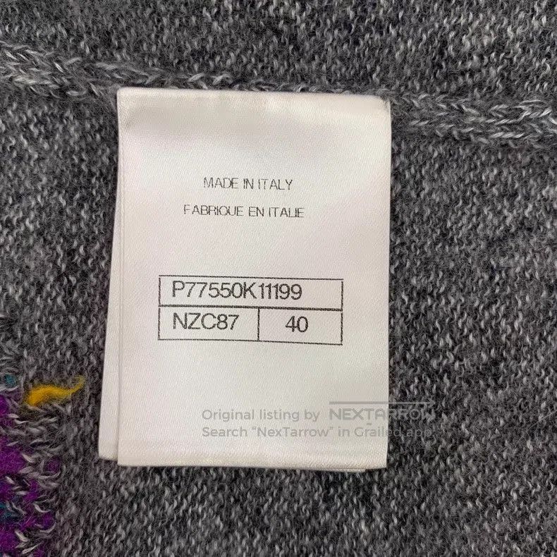 Chanel Chanel 24 dark gray cashmere round-neck long-sleeved knitt Size S / US 4 / IT 40 - 8 Thumbnail