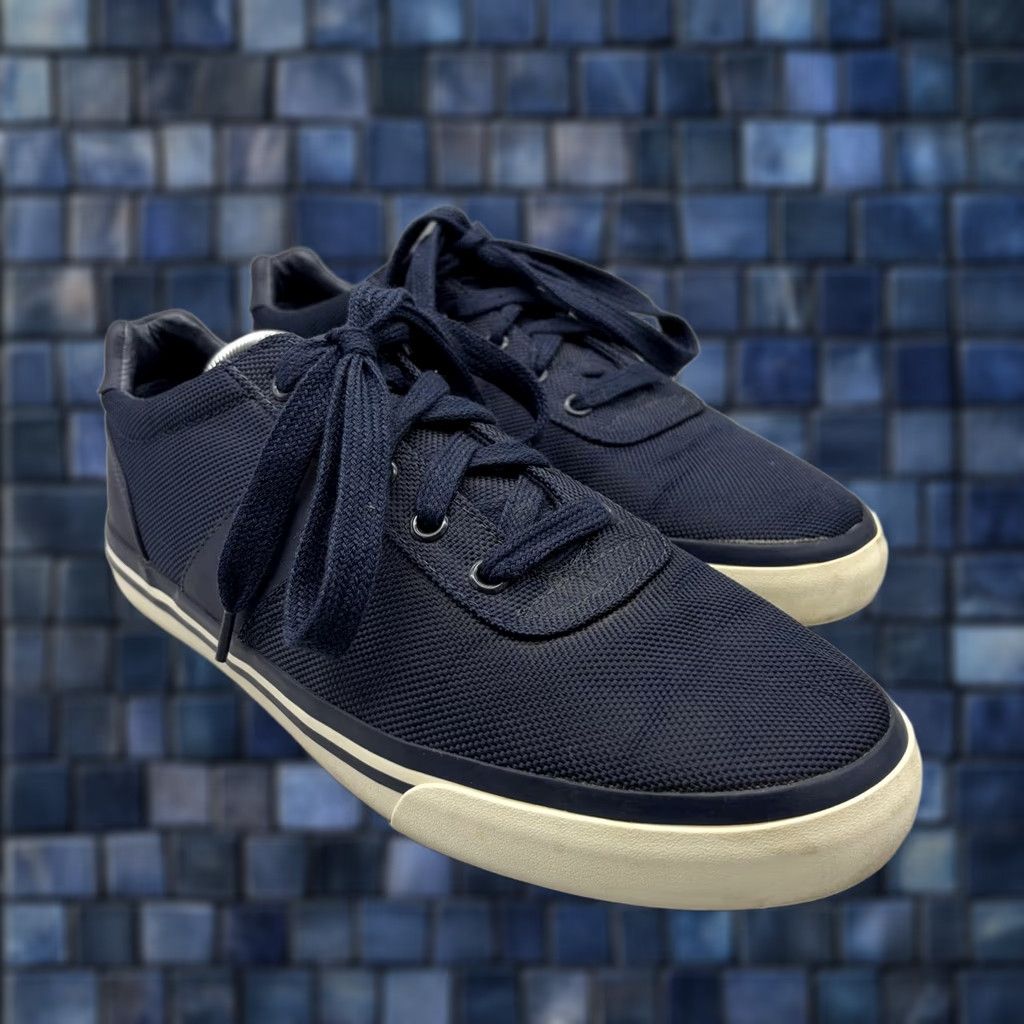 Polo Ralph Lauren Polo Ralph Lauren Hanford Shoes Mens 9.5 Navy Blue Nylon Casual Sneakers Pony Shoes Size US M / EU 48-50 / 2 - 1 Thumbnail