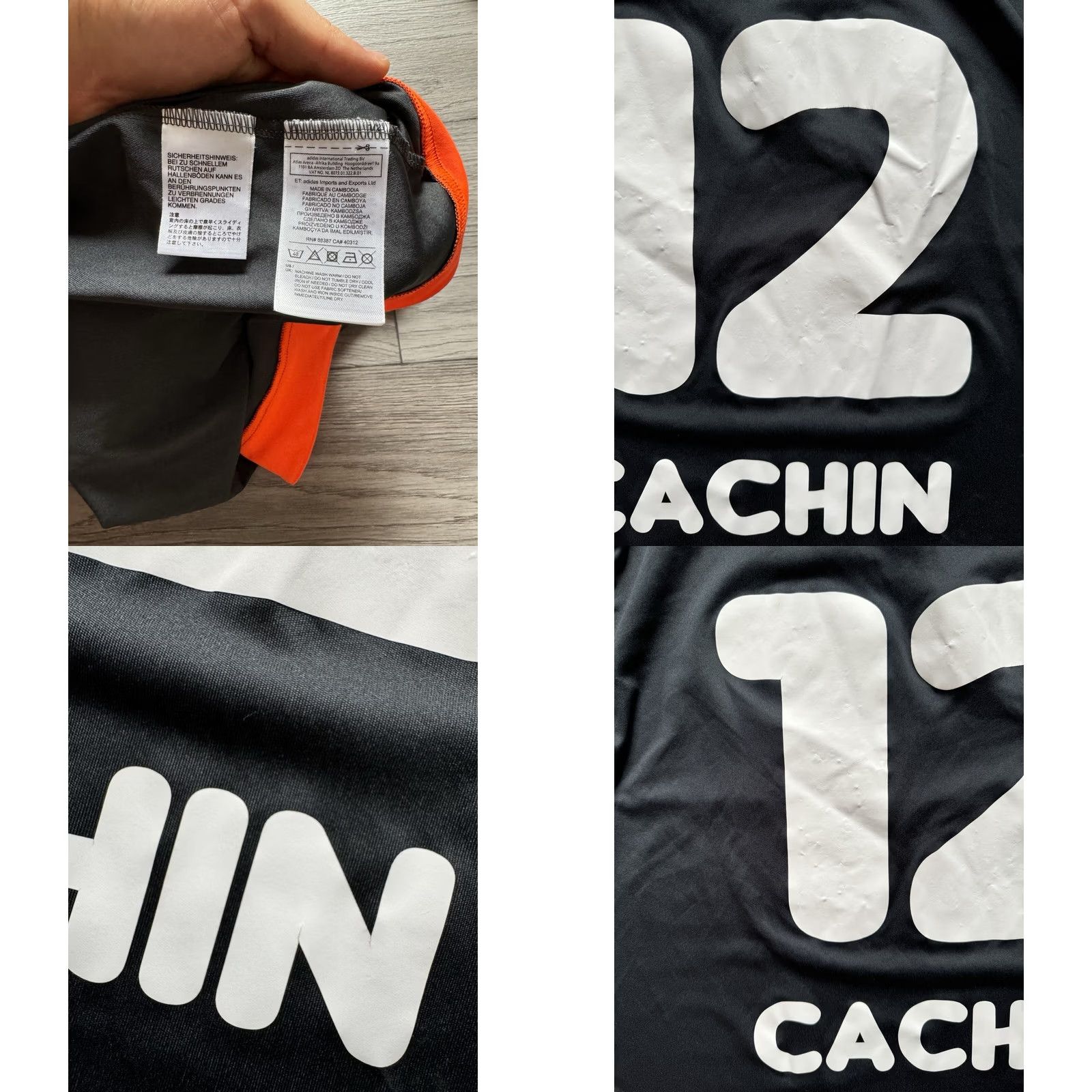 Adidas Adidas Handball Jersey Shirt S Signed Gray Long Sleeve Climalite Grasshoppers Zurich #12 Phillippe Cachin Mens Size US S / EU 44-46 / 1 - 9 Thumbnail