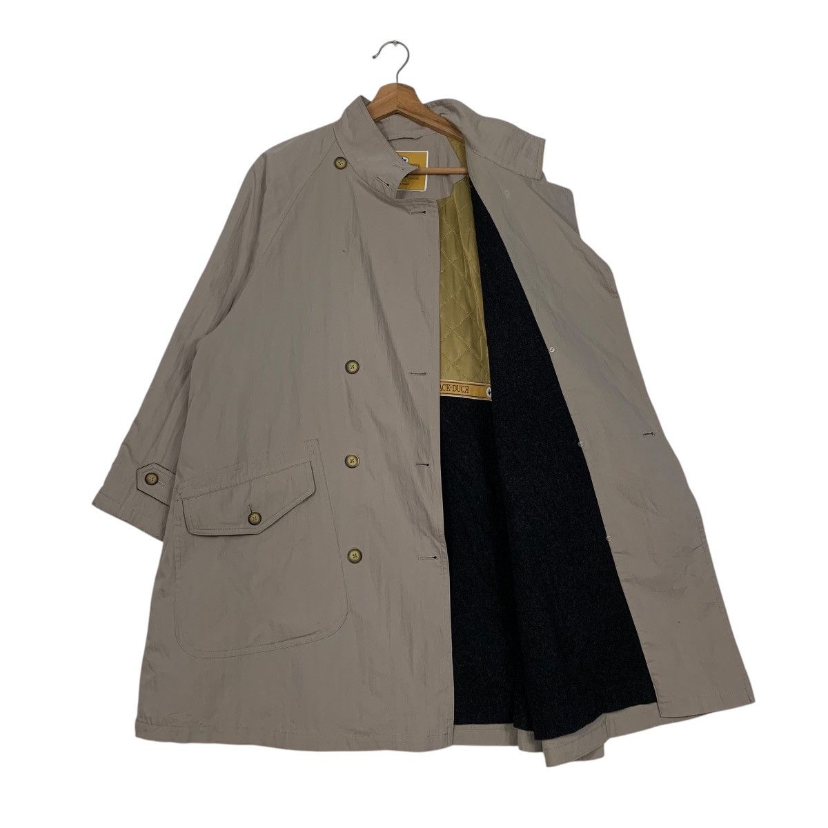 Japanese Brand Japanese Brand Black Duck Double Breasted Overcoat Size L / US 10 / IT 46 - 10 Thumbnail
