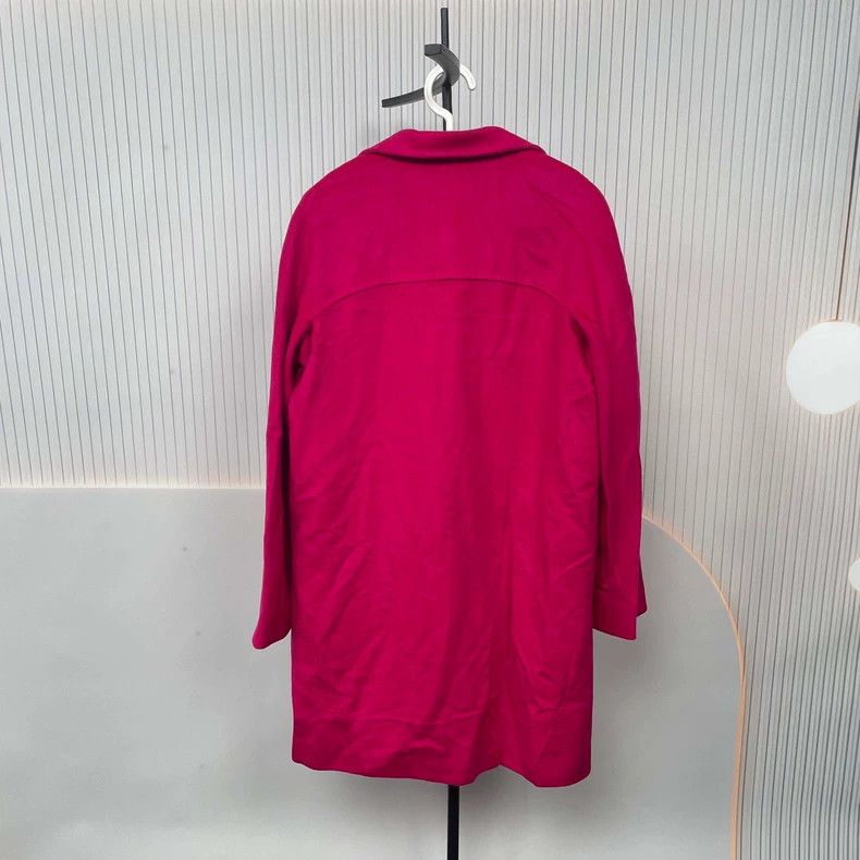Max Mara Max Mara Wool rose-red coat Size M / US 6-8 / IT 42-44 - 2 Thumbnail