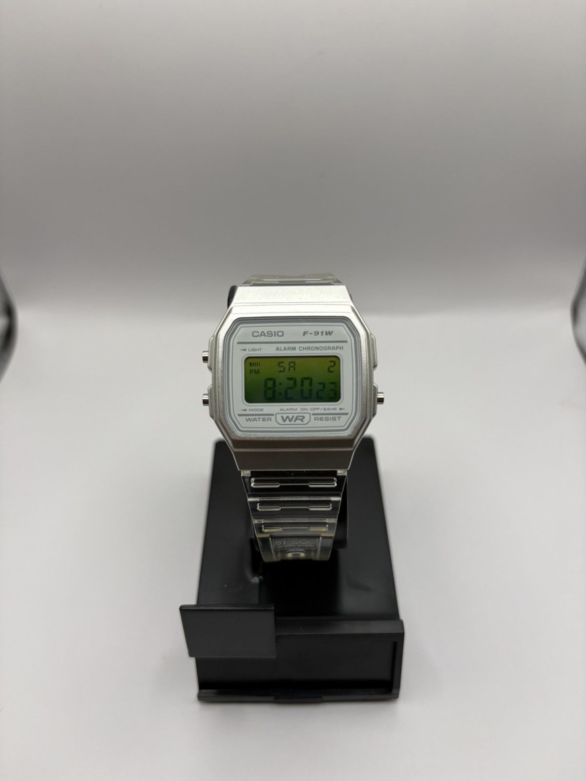 Casio Custom Clear Casio F91w Green Fading Face Size ONE SIZE - 3 Thumbnail