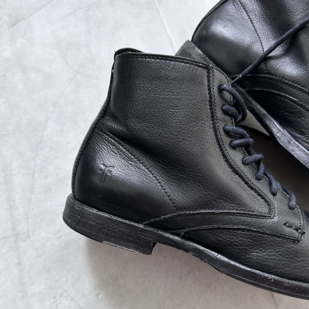 Dirk Bikkembergs Frye Phillip Lace Up Combat Biker Boots Viberg Vibe Size US 7.5 / EU 40-41 - 2 Thumbnail