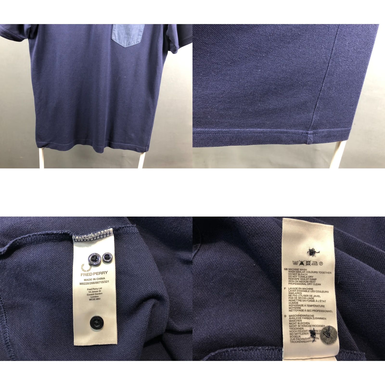 Fred Perry Fred Perry Shirt Mens L Blue Men Polo Size Cotton Short Sleeve Size US L / EU 52-54 / 3 - 9 Thumbnail