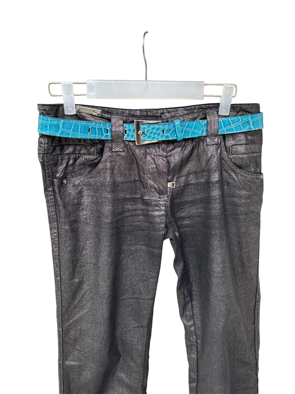 Hedi Slimane Radioactive Wax Coated Skinny Jeans Size US 30 / EU 46 - 4 Thumbnail