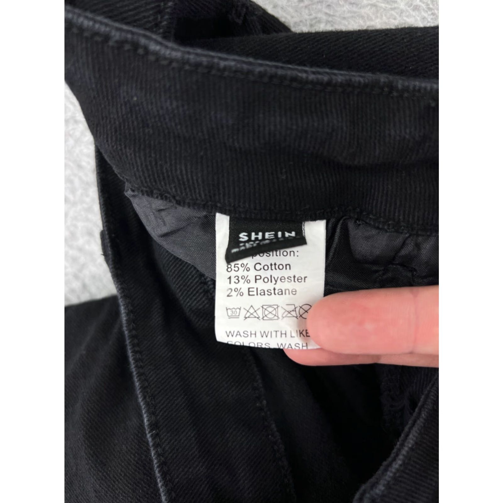 Shein SheIn Jeans Flared Pants Womens Small Black Denim Cotton Blend Stretch Mid Rise Jeans Size 28" / US 6 / IT 42 - 4 Thumbnail