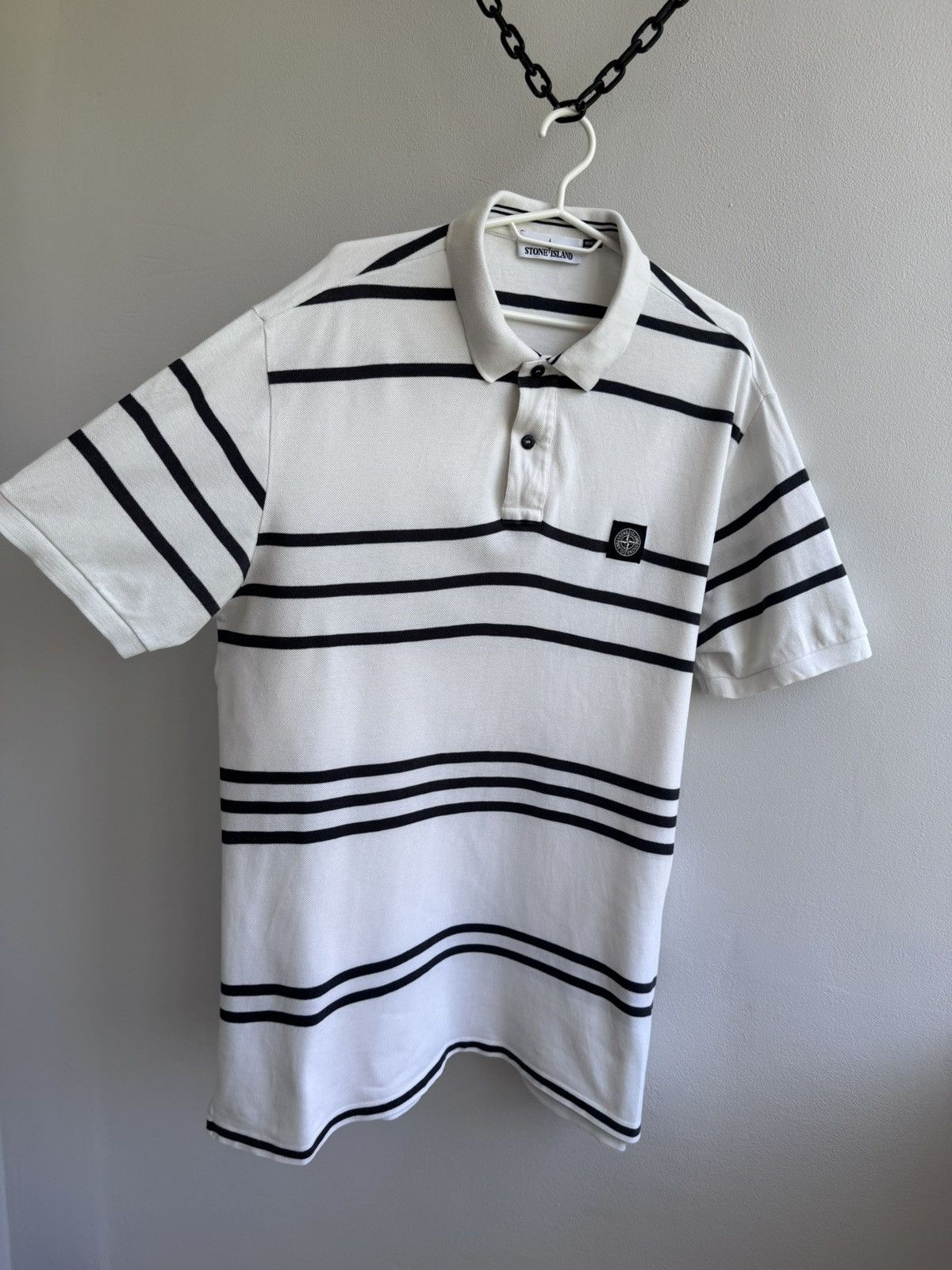 Stone Island Stone Island Patch Program Striped Polo T Shirt Tee Size 3XL Size US XXL / EU 58 / 5 - 3 Thumbnail