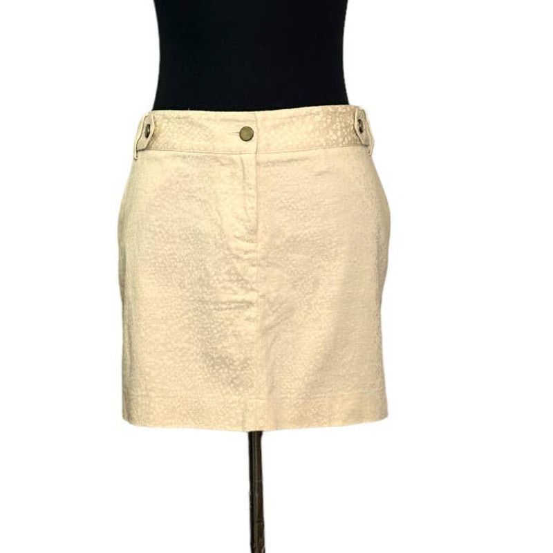 Express Express Design Studio beige printed mini skirt size 6 Size 28" / US 6 / IT 42 - 1 Thumbnail