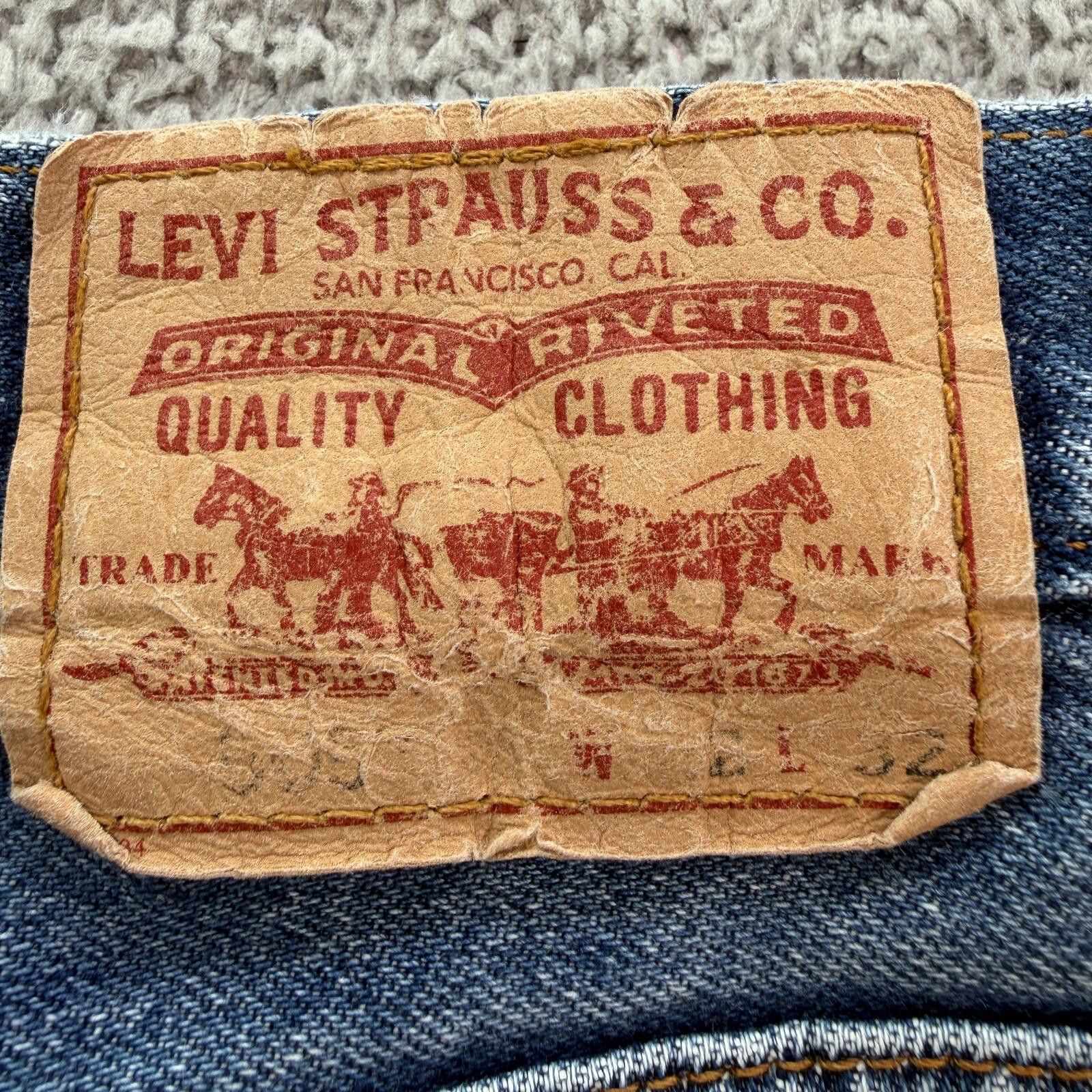 Levi's Vintage Levi’s 505 Baggy Denim Jeans Y2K Regular Fit 42x30 Size US 42 / EU 58 - 7 Thumbnail