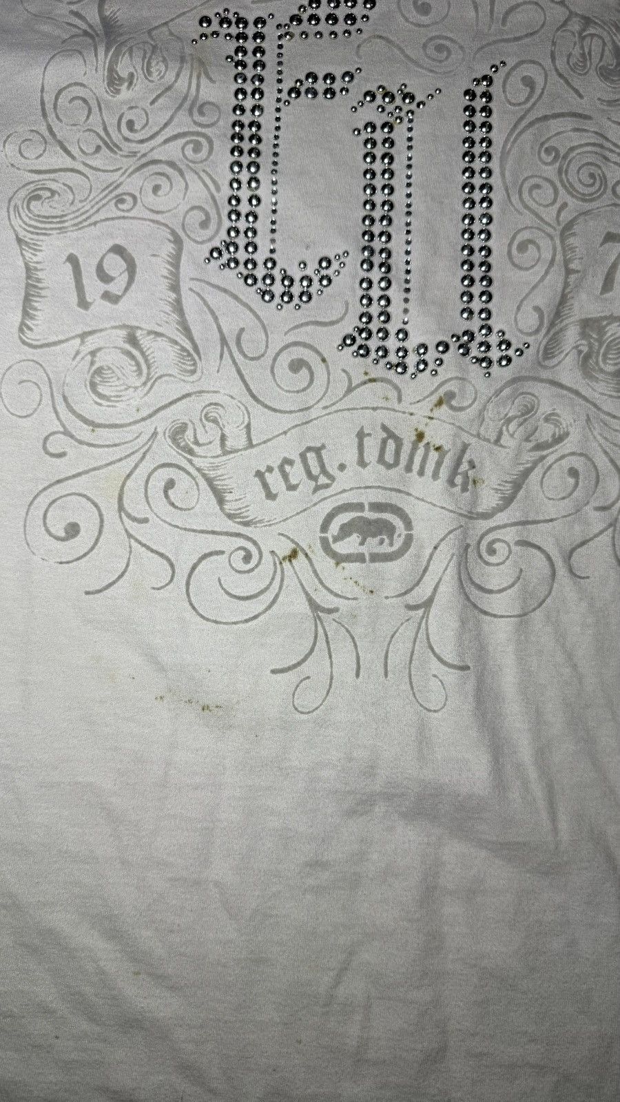 Ecko Unltd. Y2K 2000s Ecko Unltd Old English SpellOut Rhinestone Shirt Size US XXL / EU 58 / 5 - 4 Thumbnail