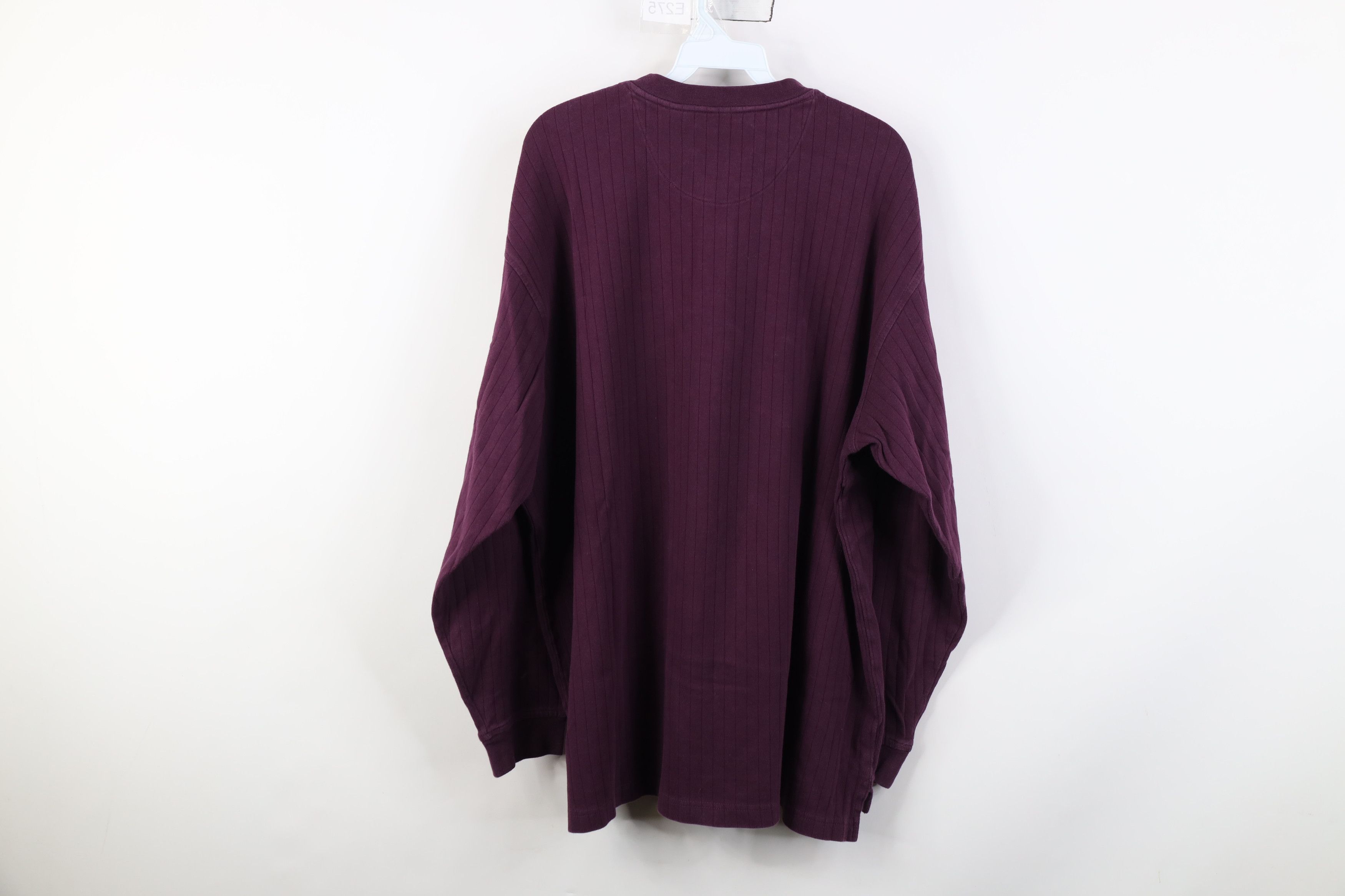 Vintage Vintage 90s Y2K Streetwear Heavy Ribbed Henley T-Shirt Size US XL / EU 56 / 4 - 10 Thumbnail