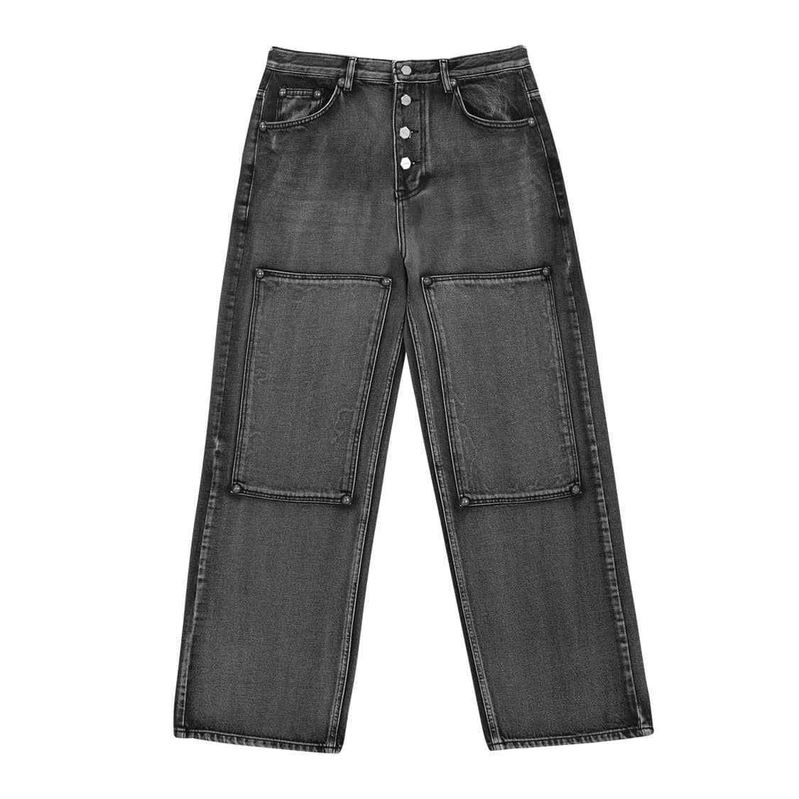 THUG CLUB Double Knee Laser Denim