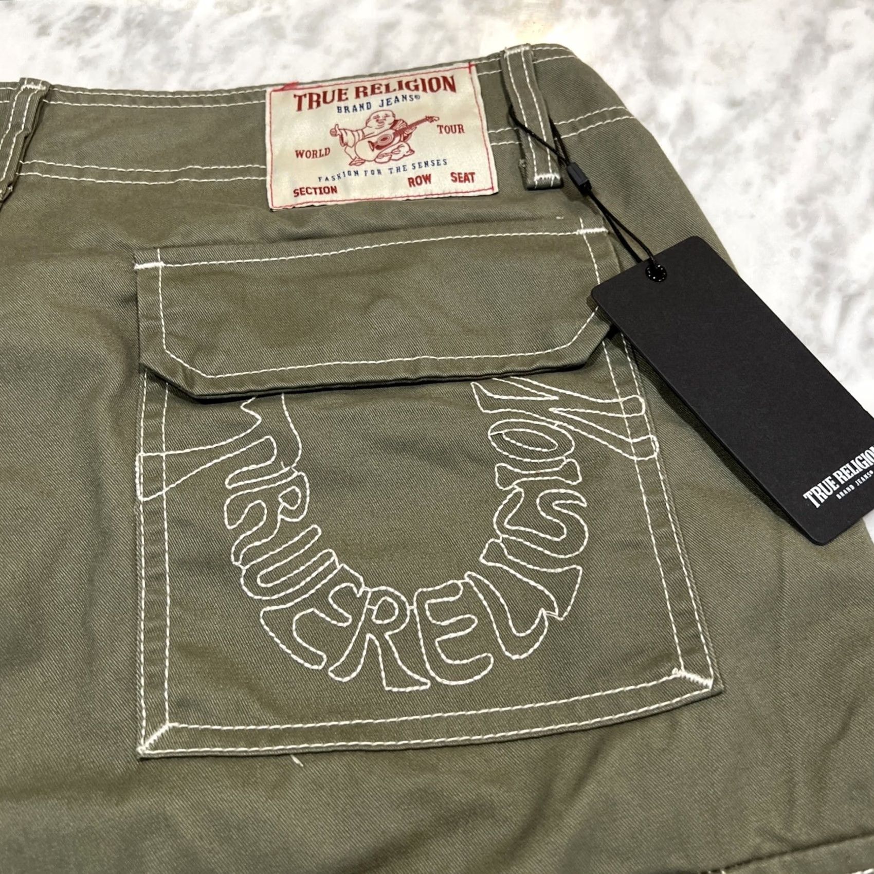 True Religion True Religion Mens Cargo Pant SN Olive Kalamata Size 34 Outline NWT PantMen MSRP69 Size US 34 / EU 50 - 7 Thumbnail