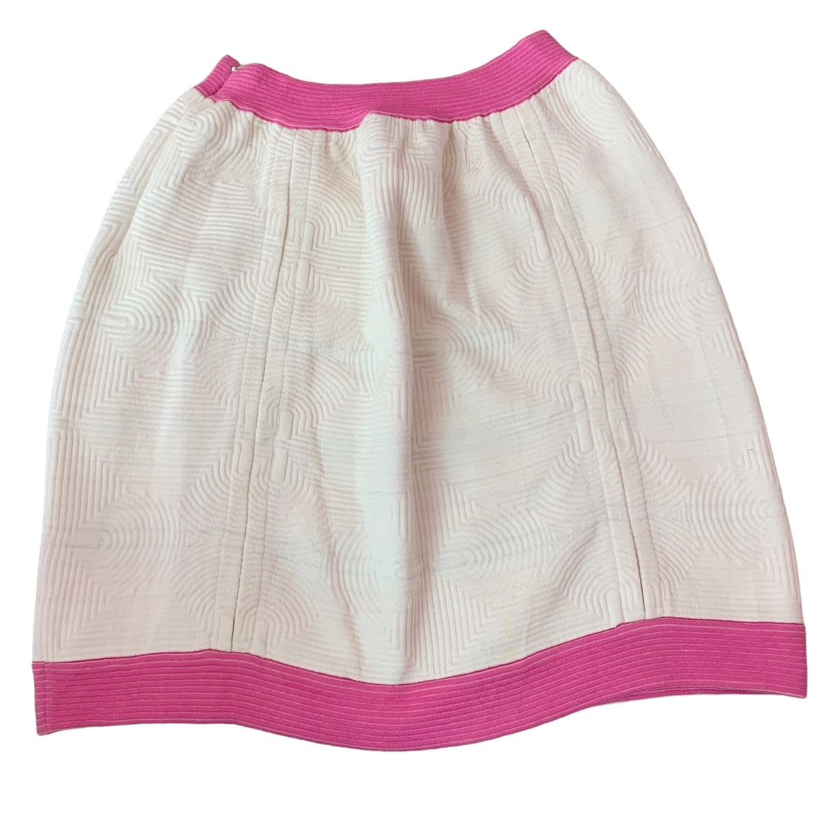 Chanel CHANEL 16C SOUL LINE ZIP SKIRT PINK WHITE Size 25" / US 0 / IT 36 - 6 Thumbnail