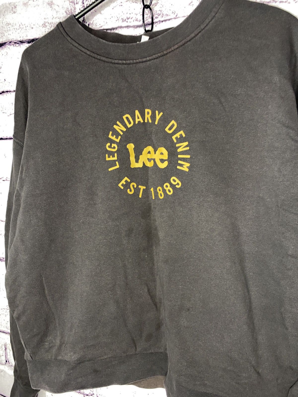 Lee Womens vintage Lee sweatshirt big logo street wear y2k Size S / US 4 / IT 40 - 2 Thumbnail