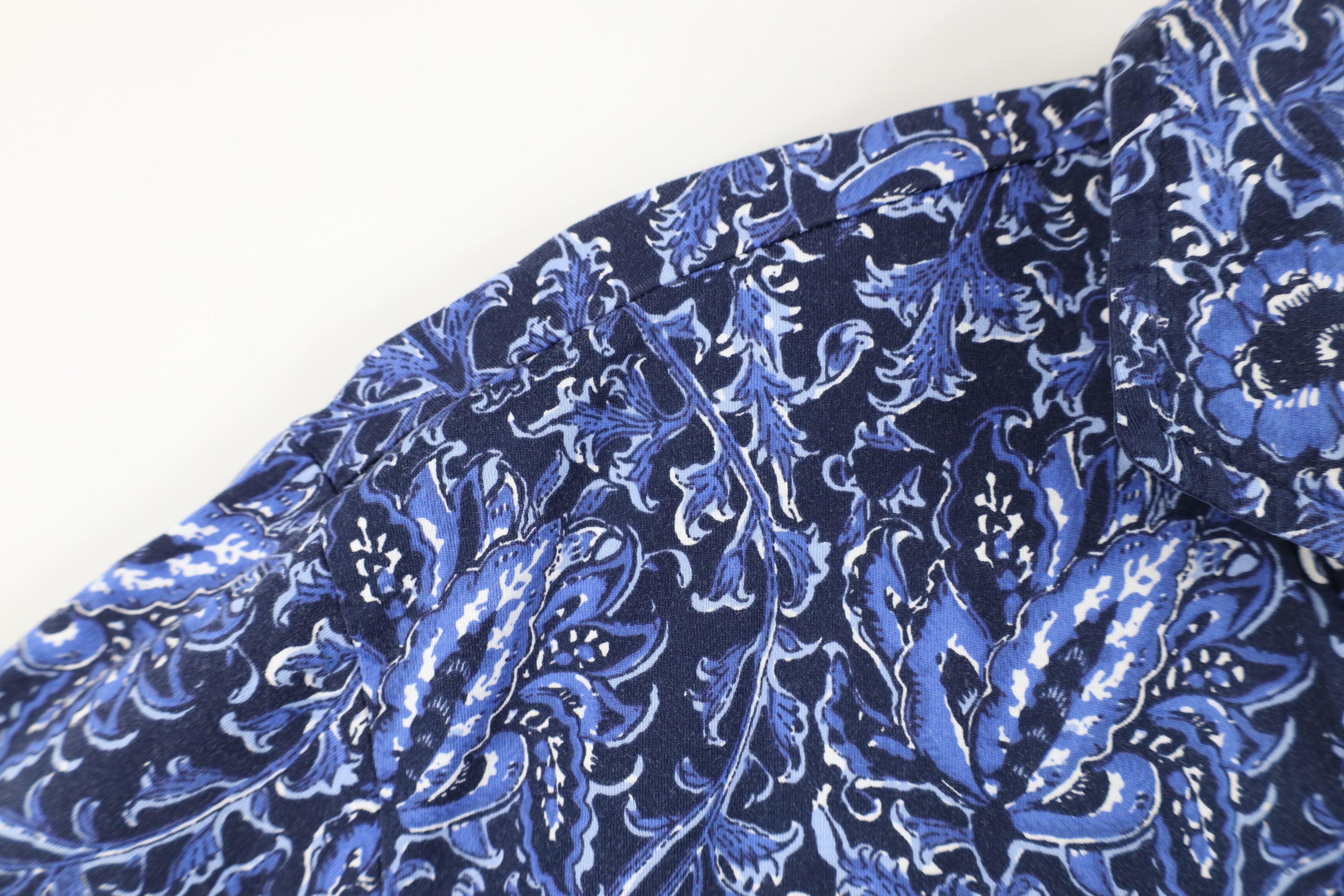 Ralph Lauren Vintage Y2K Ralph Lauren Over Print Collared Polo Shirt Blue Size US L / EU 52-54 / 3 - 6 Thumbnail