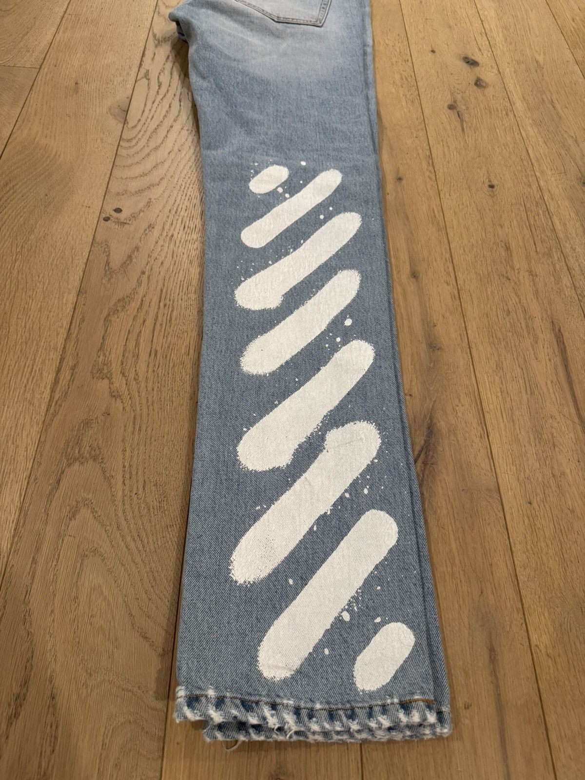Off-White Off White Spray Paint Jeans Size US 33 - 6 Thumbnail