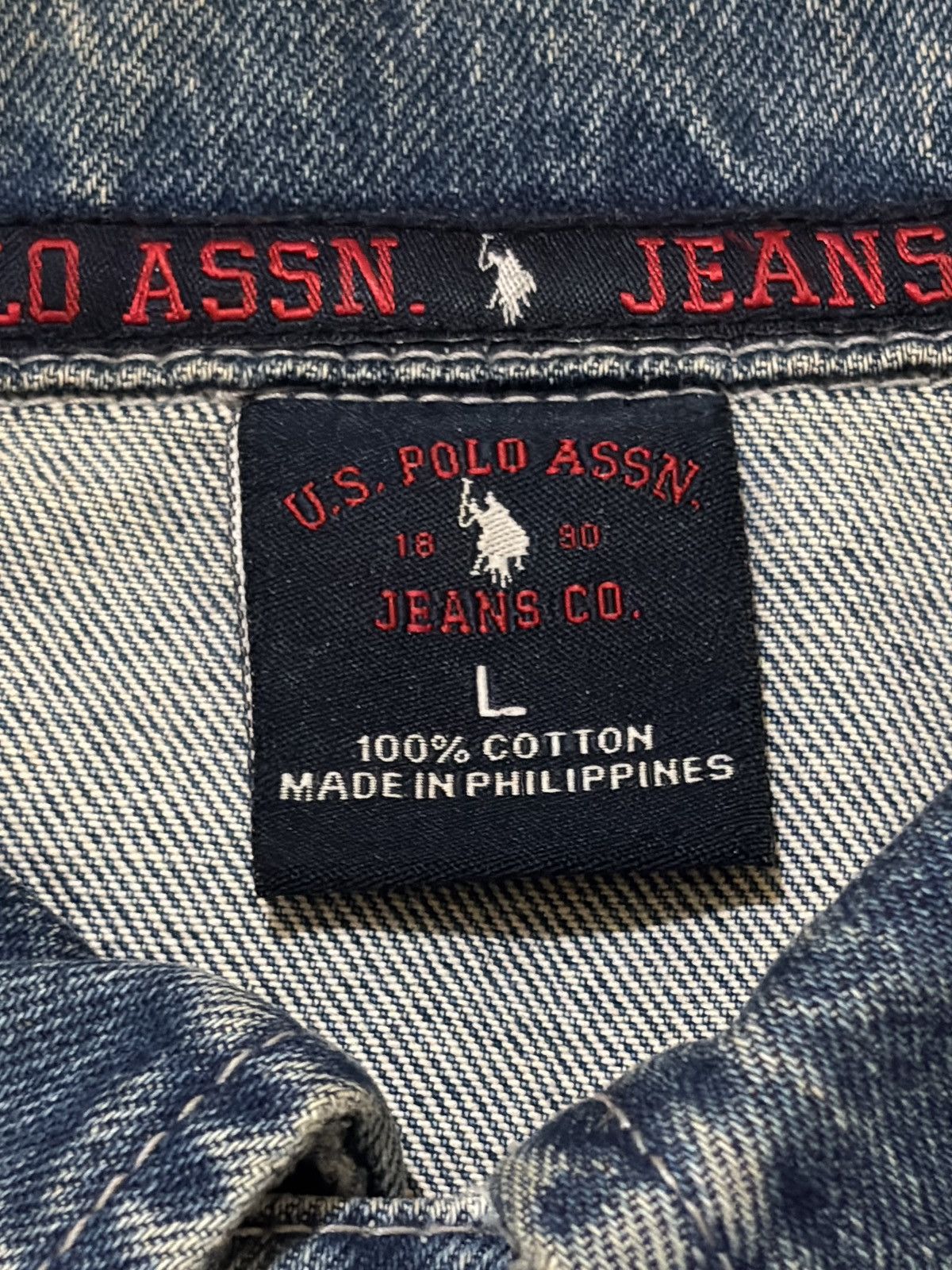 Other Blue Washed Denim Jacket Polo Jeans Size US L / EU 52-54 / 3 - 6 Thumbnail