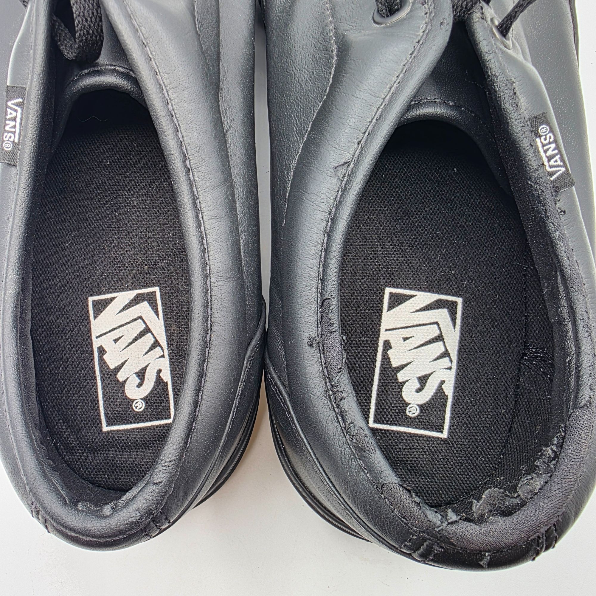 Vans Vans 106 Vulcanized Mens Size 13 Black Triple Black Leather Size US 13 / EU 46 - 9 Thumbnail