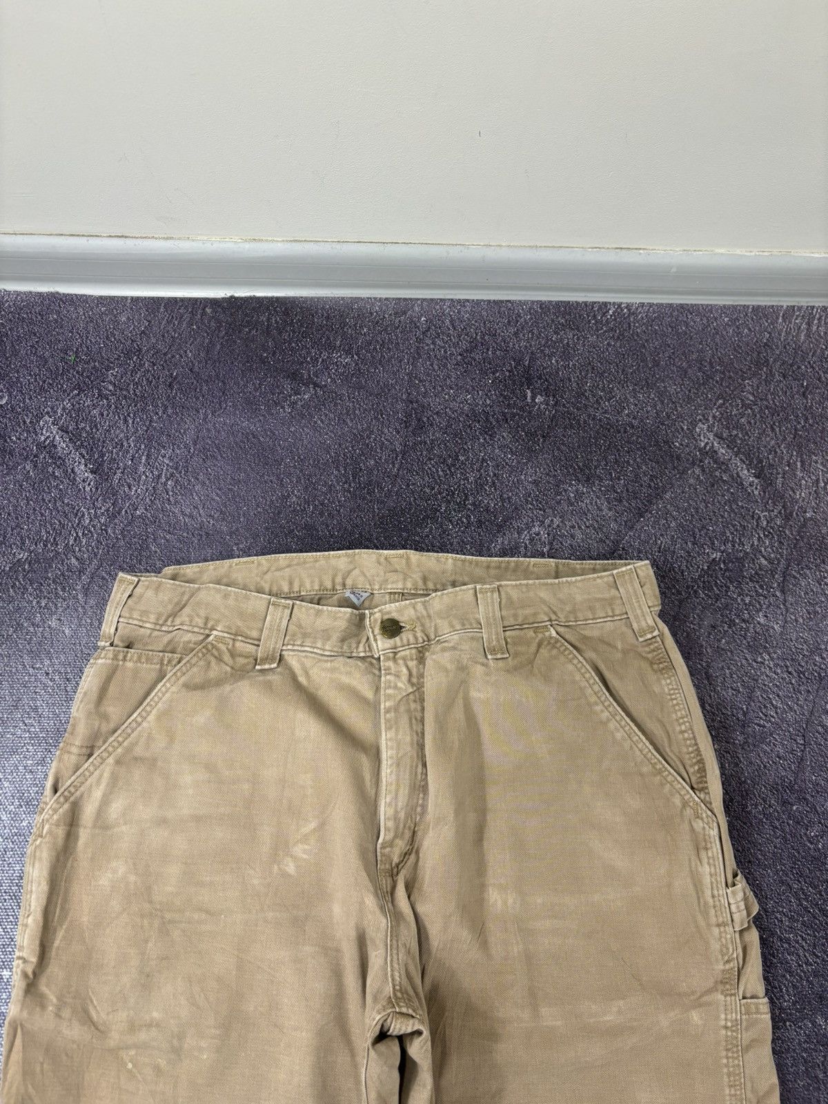 Carhartt Vintage Carhartt USA Cream Work Hype Baggy Carpenter Pants Size US 36 / EU 52 - 11 Thumbnail