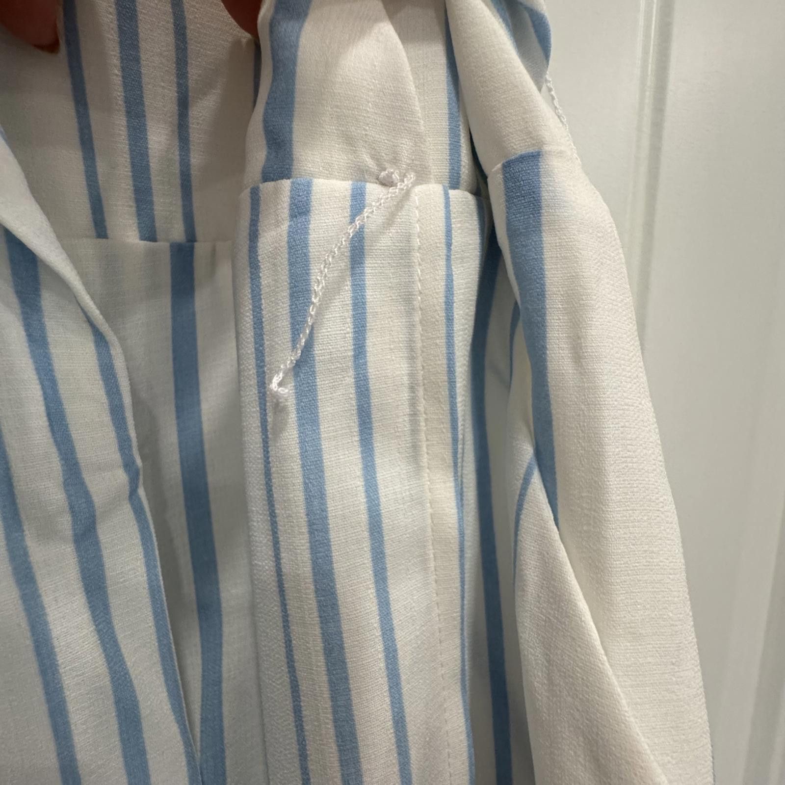 Other GB Girls White and Blue Striped Romper Size L / US 10 / IT 46 - 6 Thumbnail